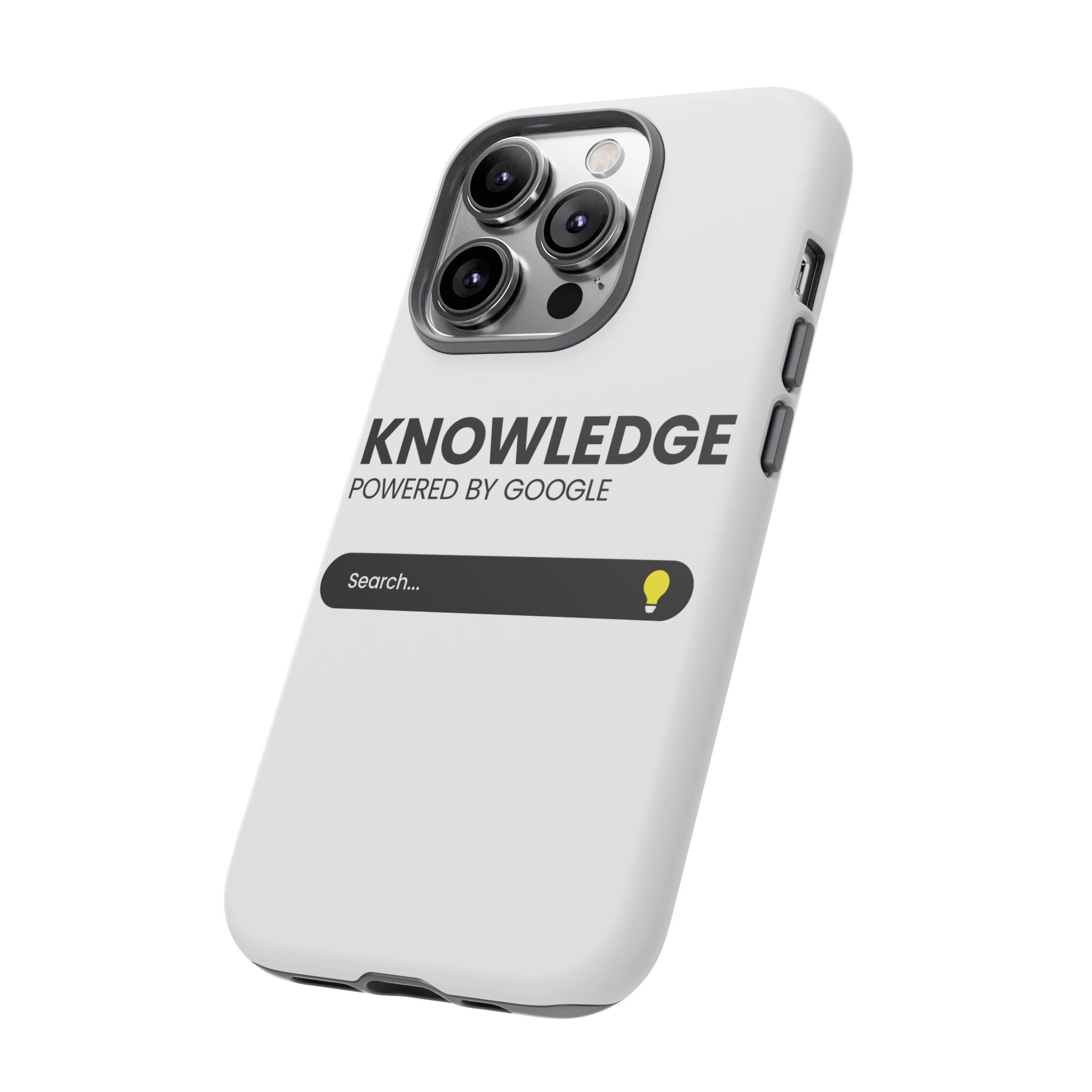 Phone Case — "Knowledge Powered by Google" Search Bar Design