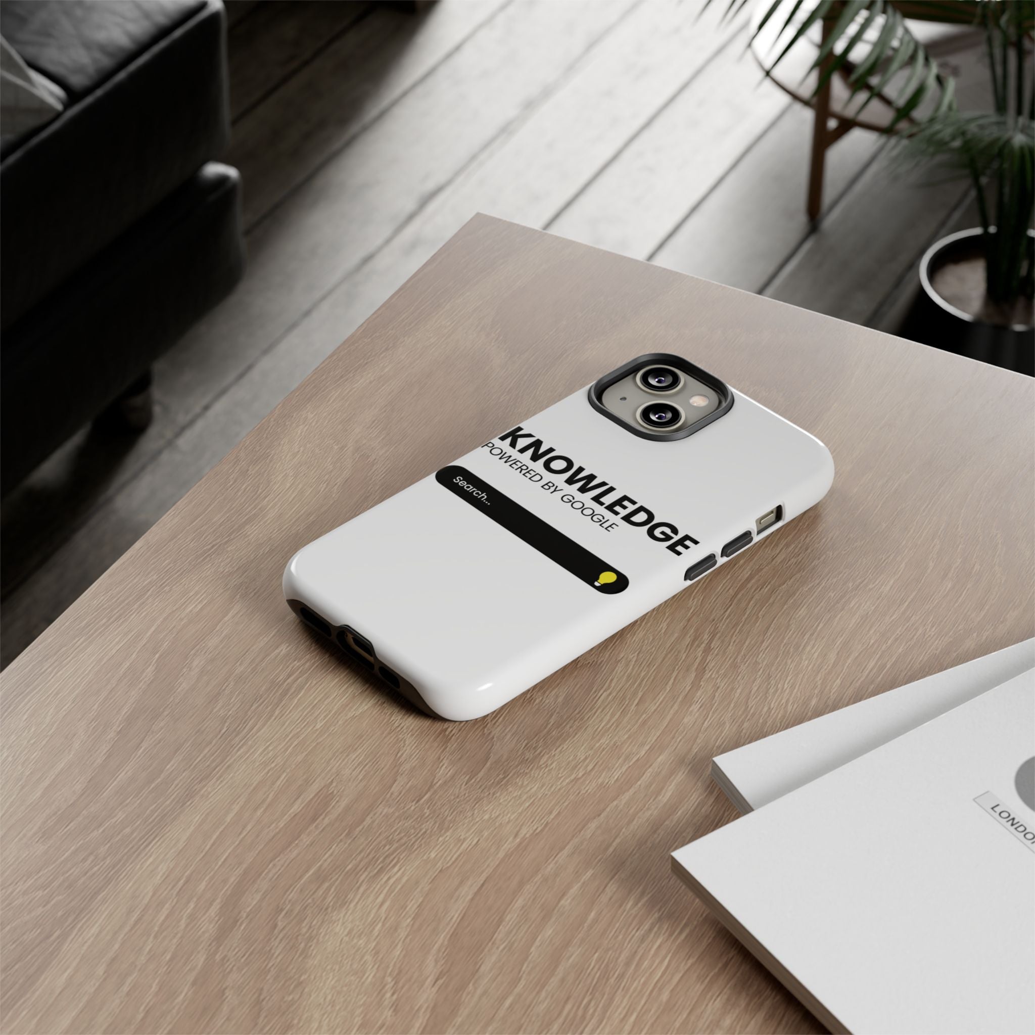 Phone Case — "Knowledge Powered by Google" Search Bar Design