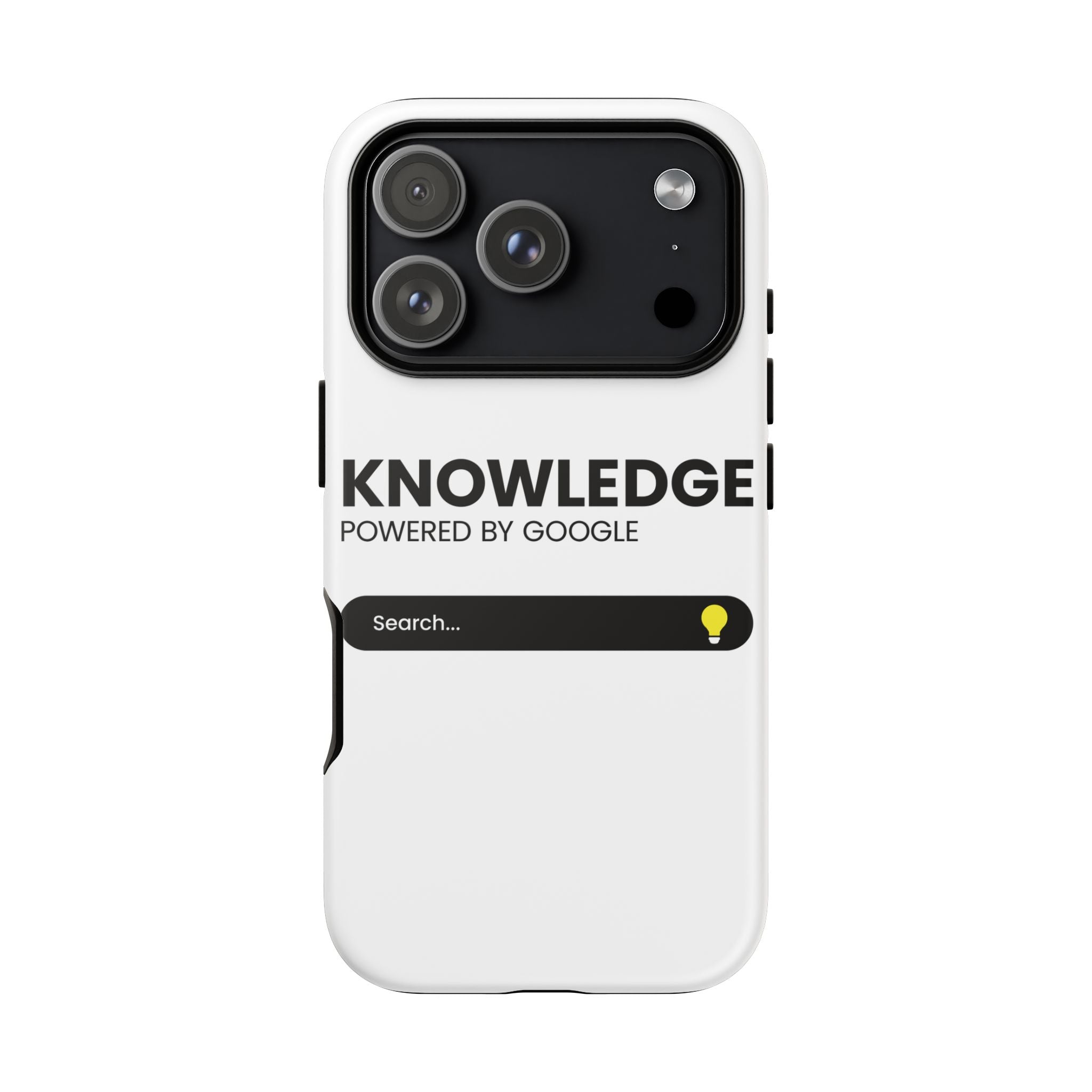 Phone Case — "Knowledge Powered by Google" Search Bar Design