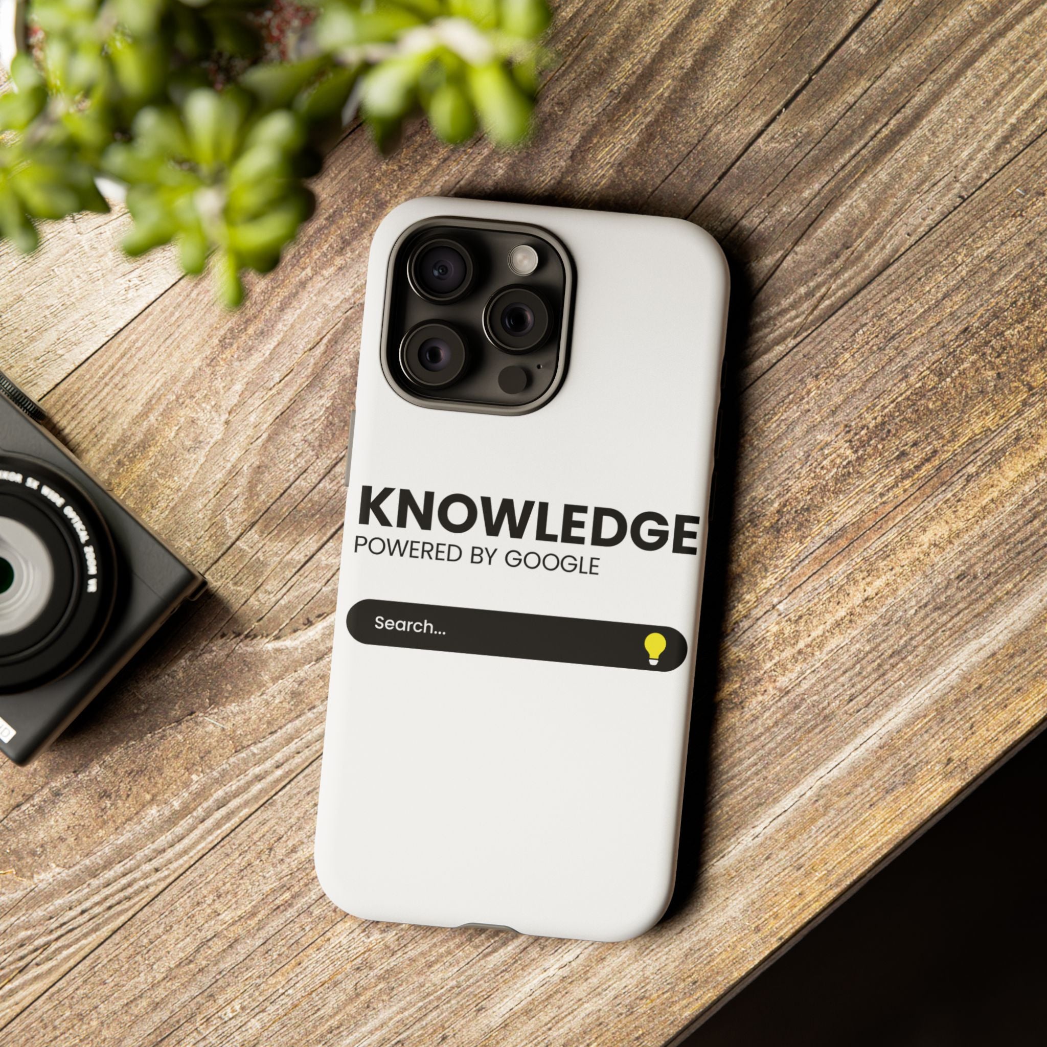 Phone Case — "Knowledge Powered by Google" Search Bar Design