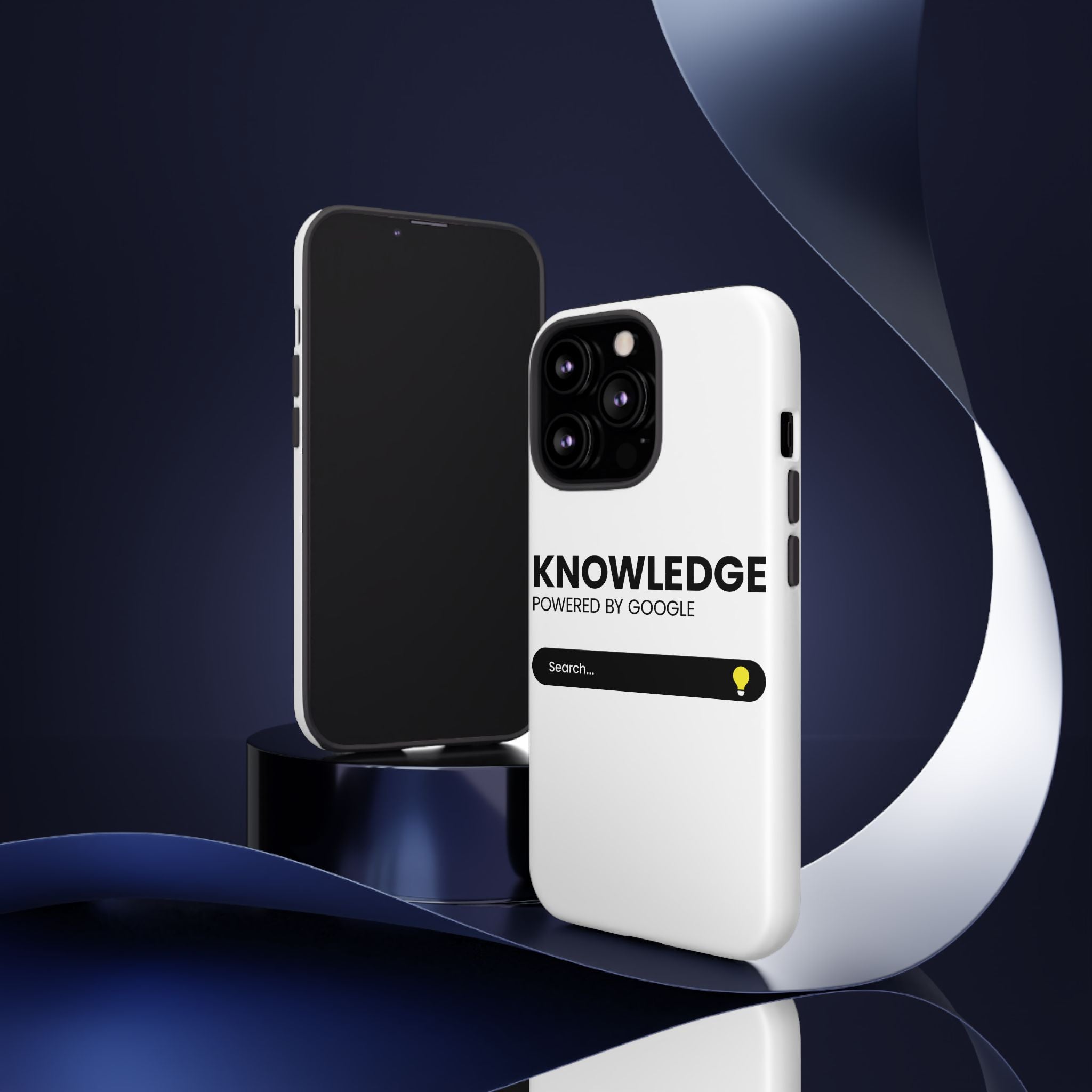 Phone Case — "Knowledge Powered by Google" Search Bar Design