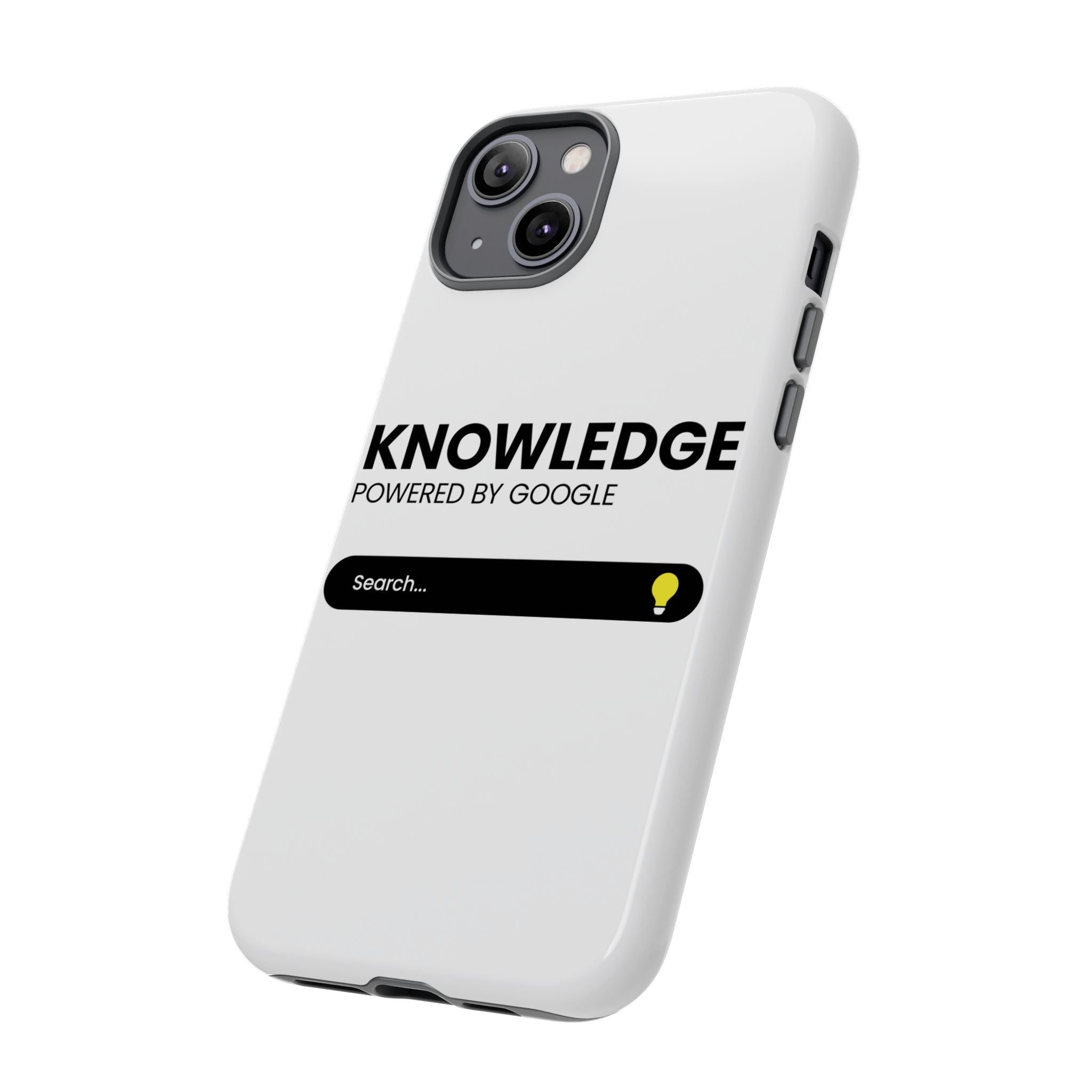 Phone Case — "Knowledge Powered by Google" Search Bar Design