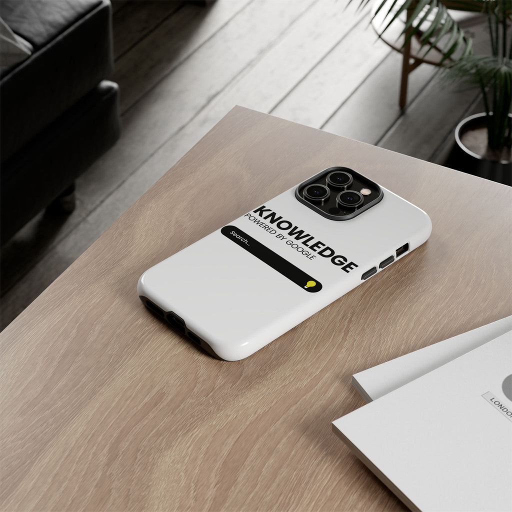 Phone Case — "Knowledge Powered by Google" Search Bar Design