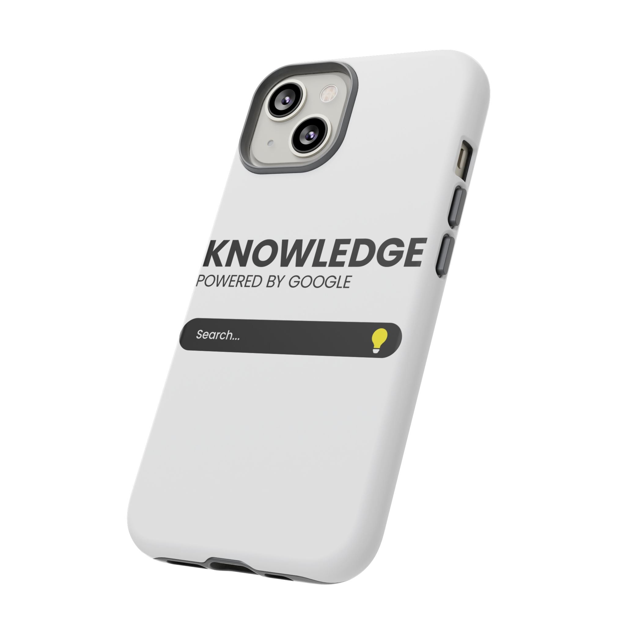 Phone Case — "Knowledge Powered by Google" Search Bar Design
