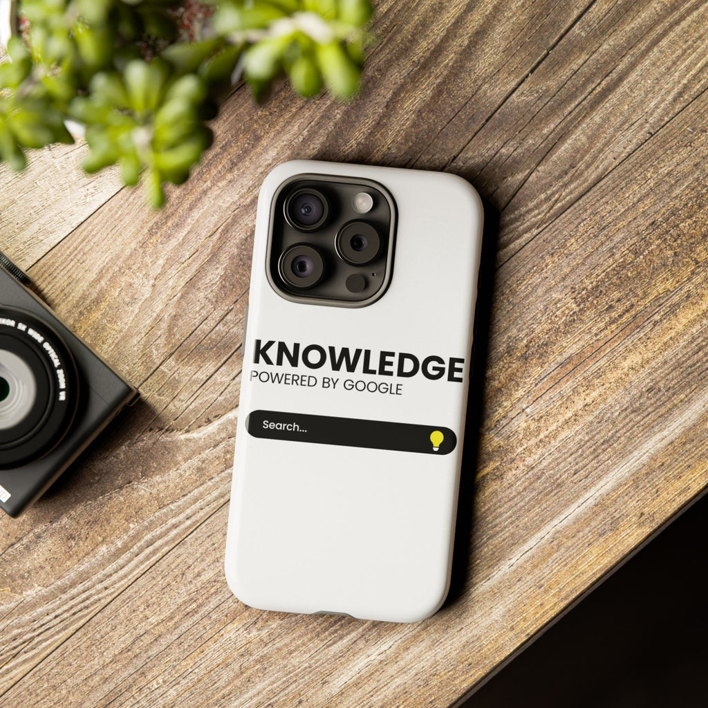 Phone Case — "Knowledge Powered by Google" Search Bar Design