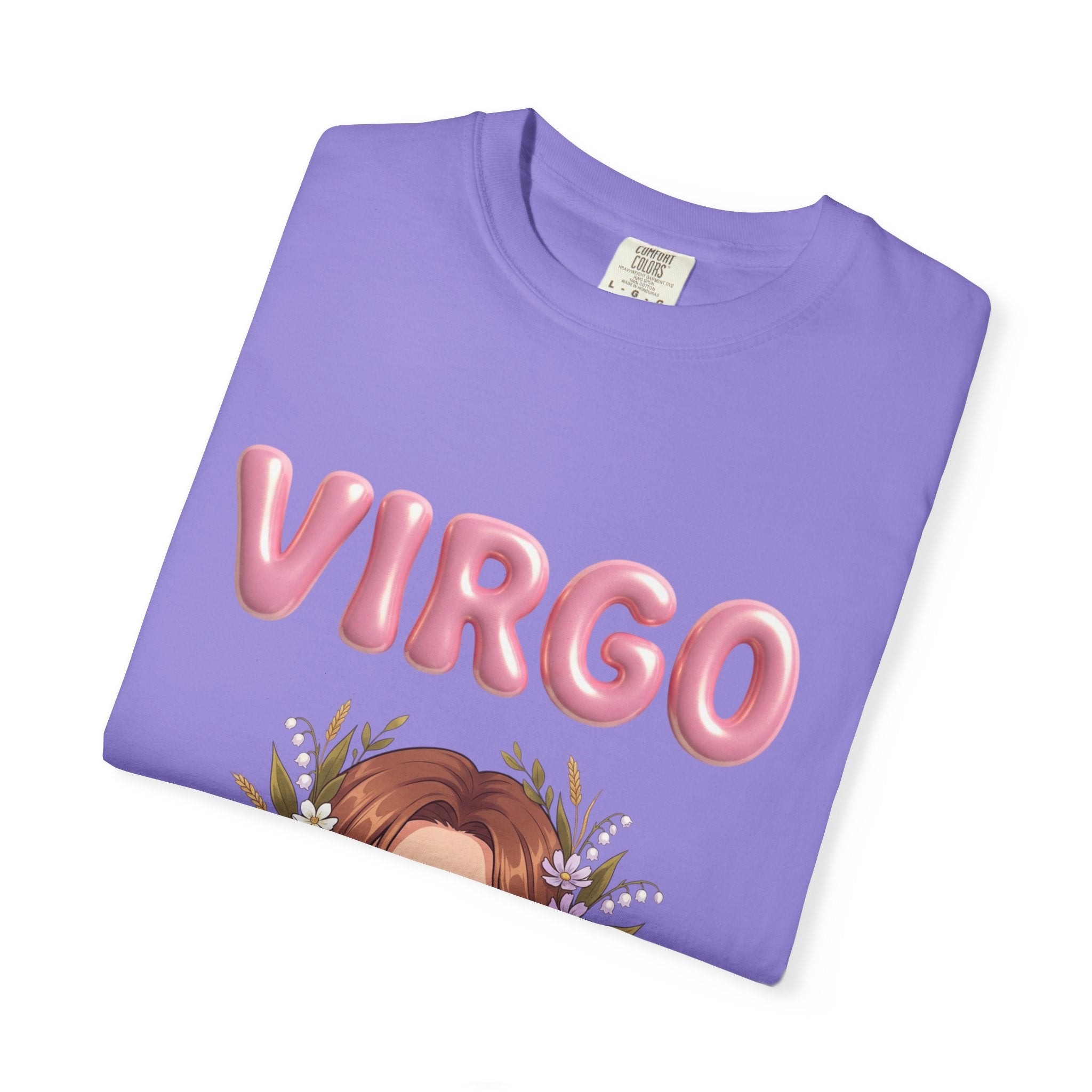 Virgo Zodiac T-Shirt — Virgo Girl Graphic Tee with Traits (Grounded, Smart, Trustworthy)