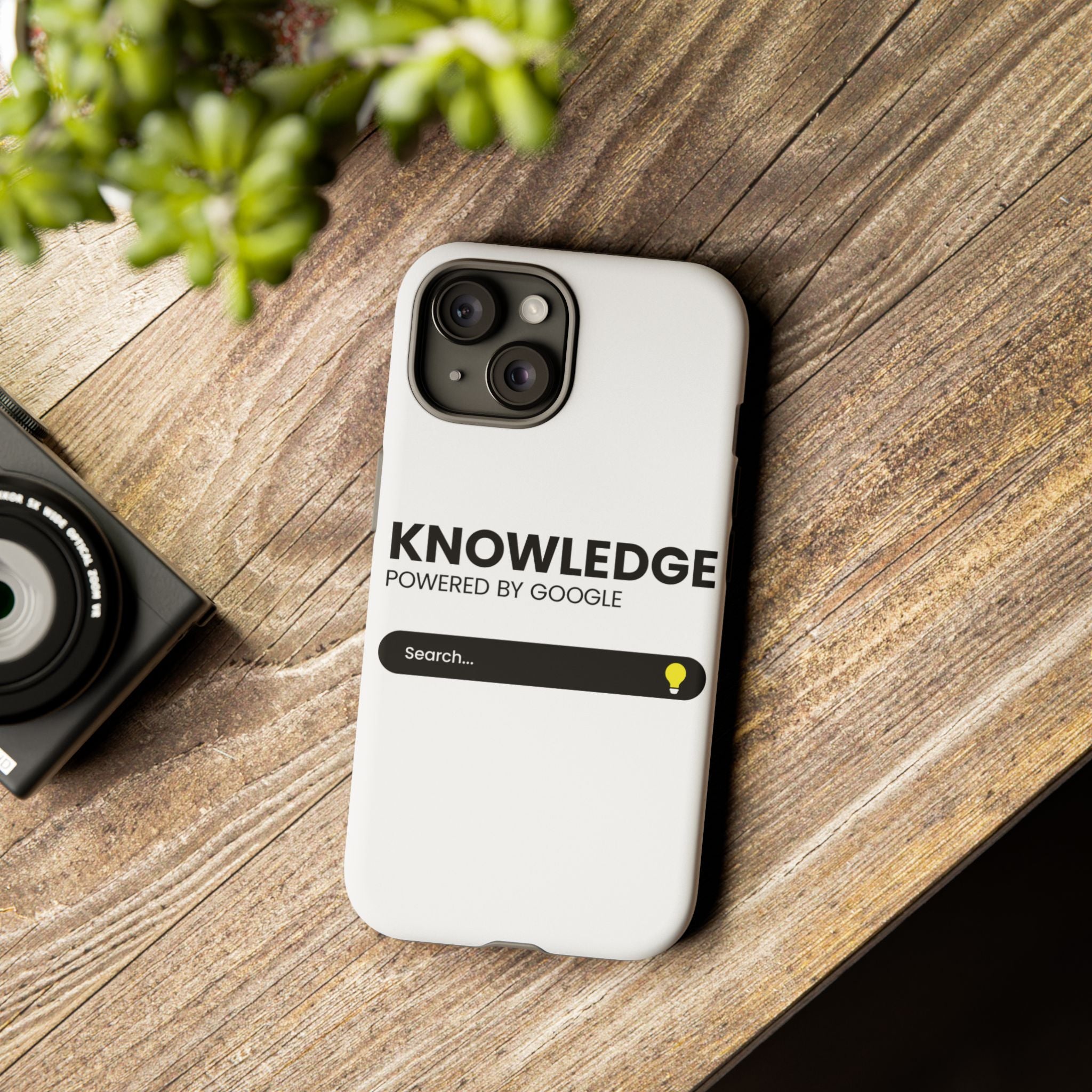 Phone Case — "Knowledge Powered by Google" Search Bar Design