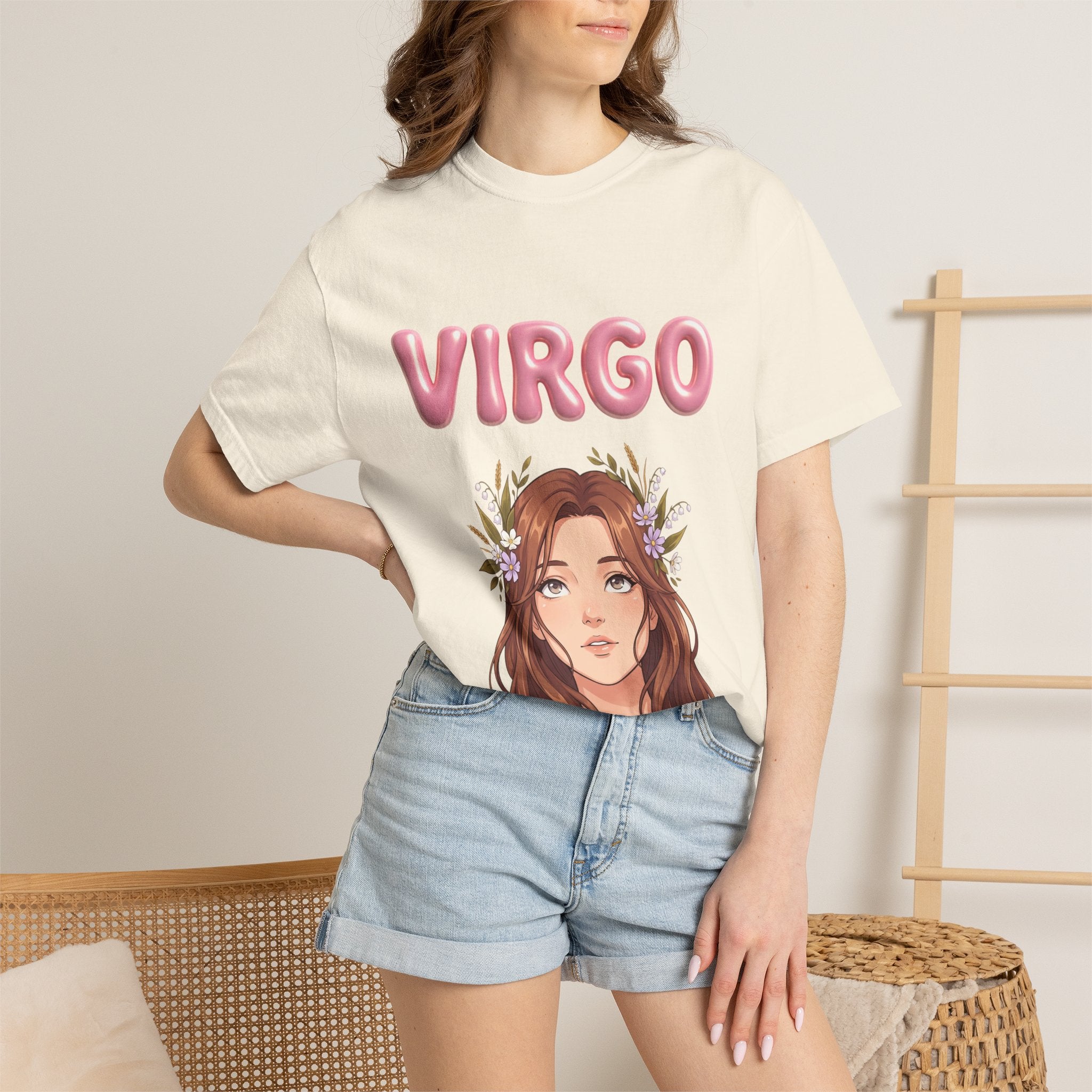 Virgo Zodiac T-Shirt — Virgo Girl Graphic Tee with Traits (Grounded, Smart, Trustworthy)