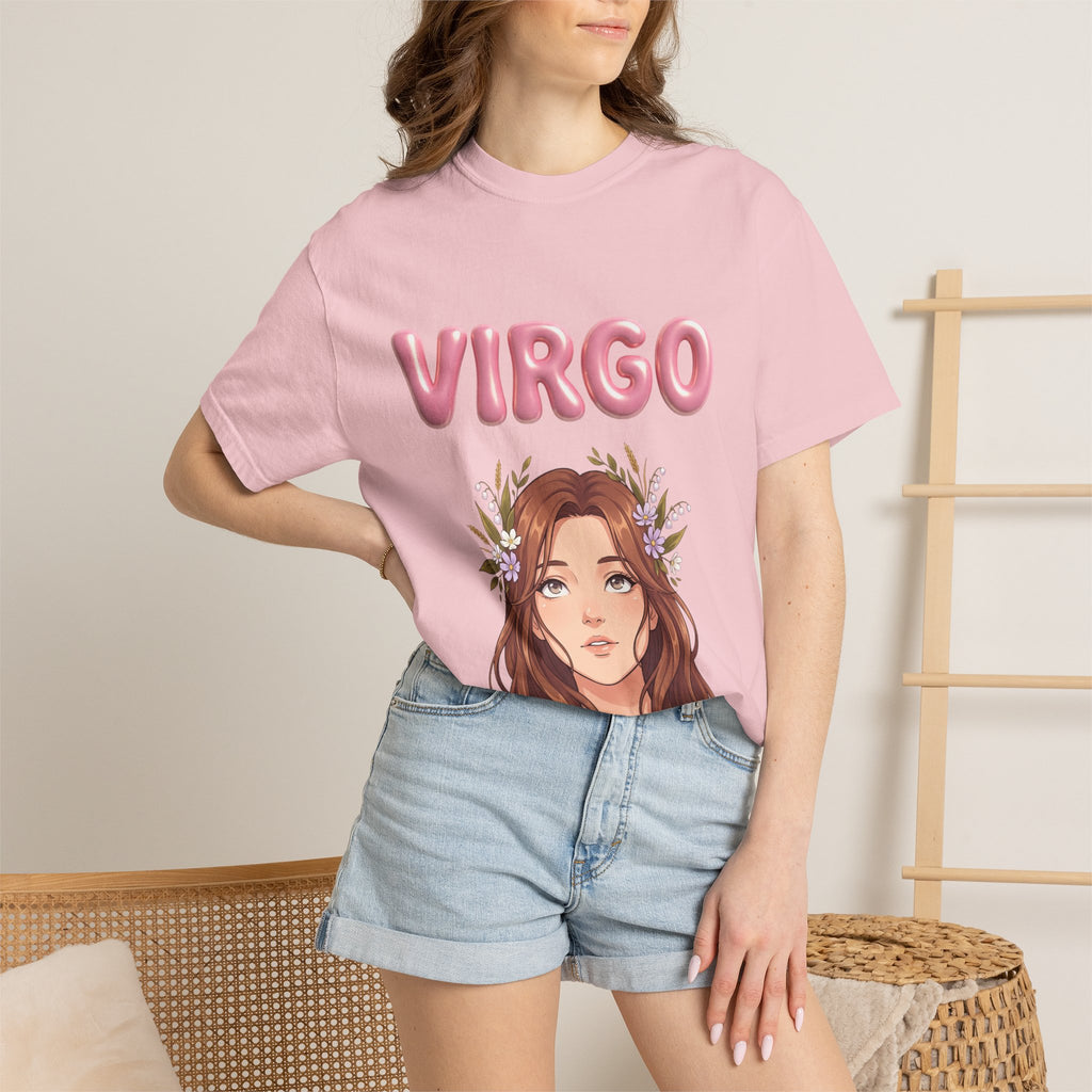 Virgo Zodiac T-Shirt — Virgo Girl Graphic Tee with Traits (Grounded, Smart, Trustworthy)