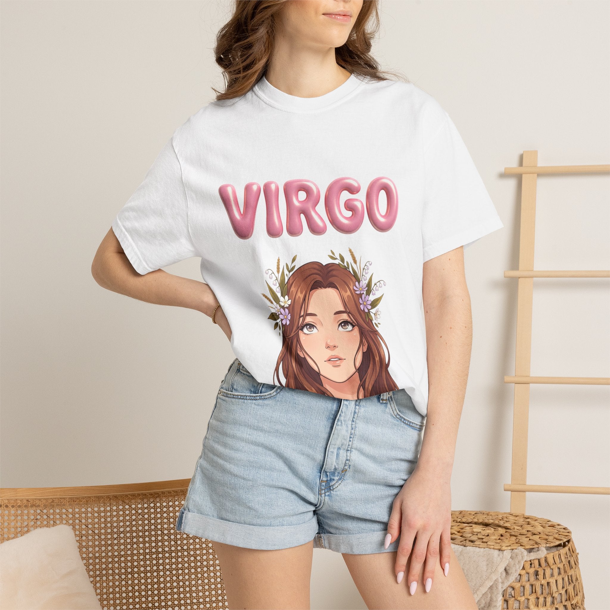 Virgo Zodiac T-Shirt — Virgo Girl Graphic Tee with Traits (Grounded, Smart, Trustworthy)