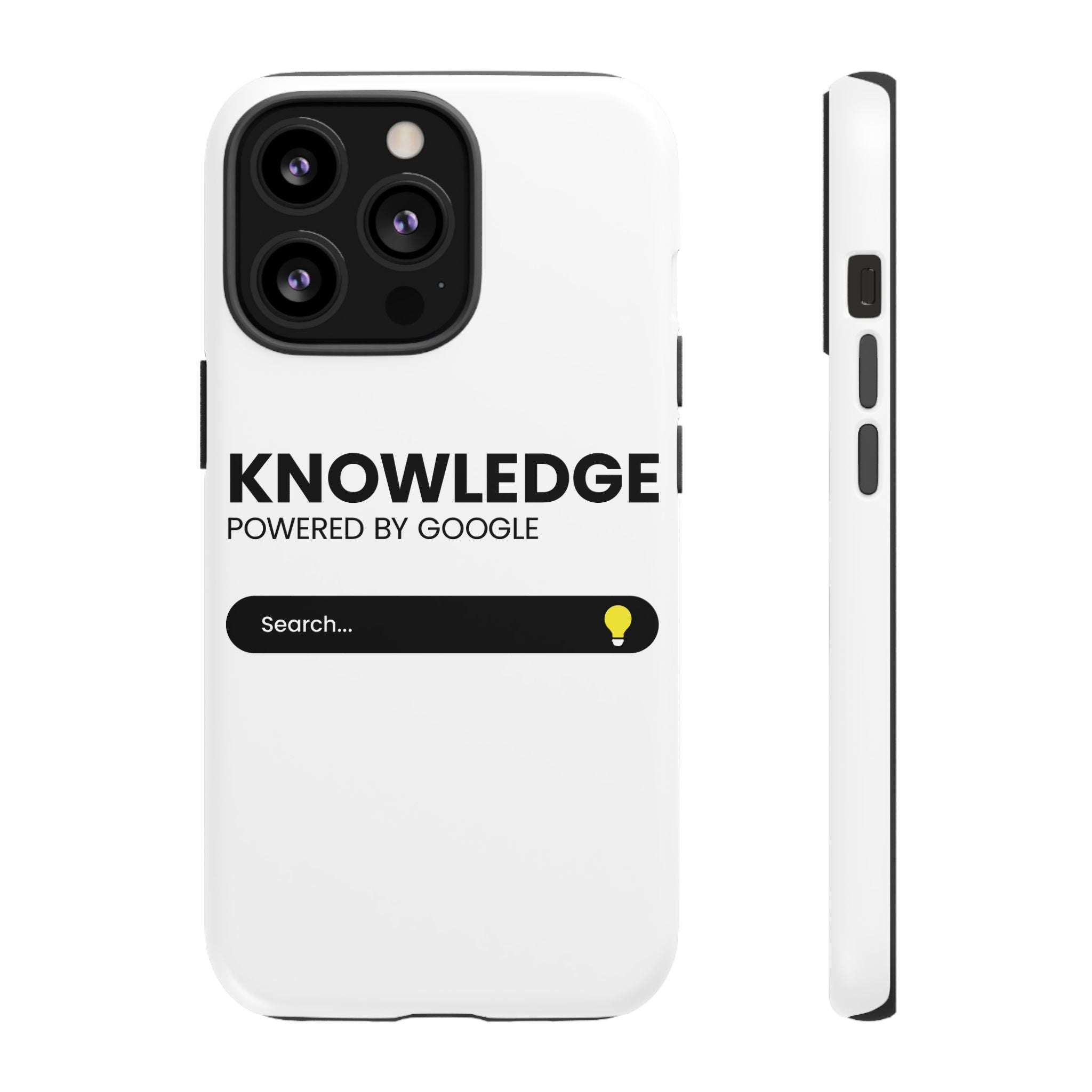Phone Case — "Knowledge Powered by Google" Search Bar Design