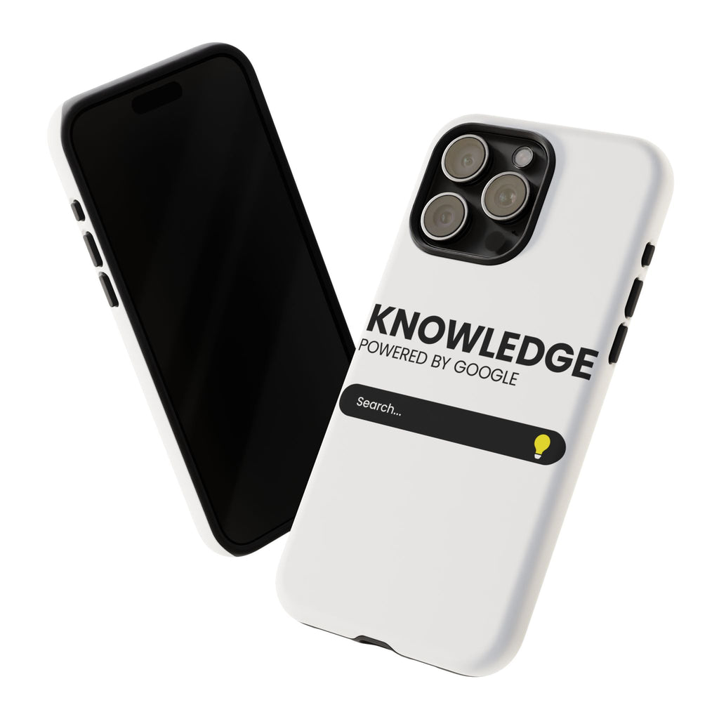 Phone Case — "Knowledge Powered by Google" Search Bar Design