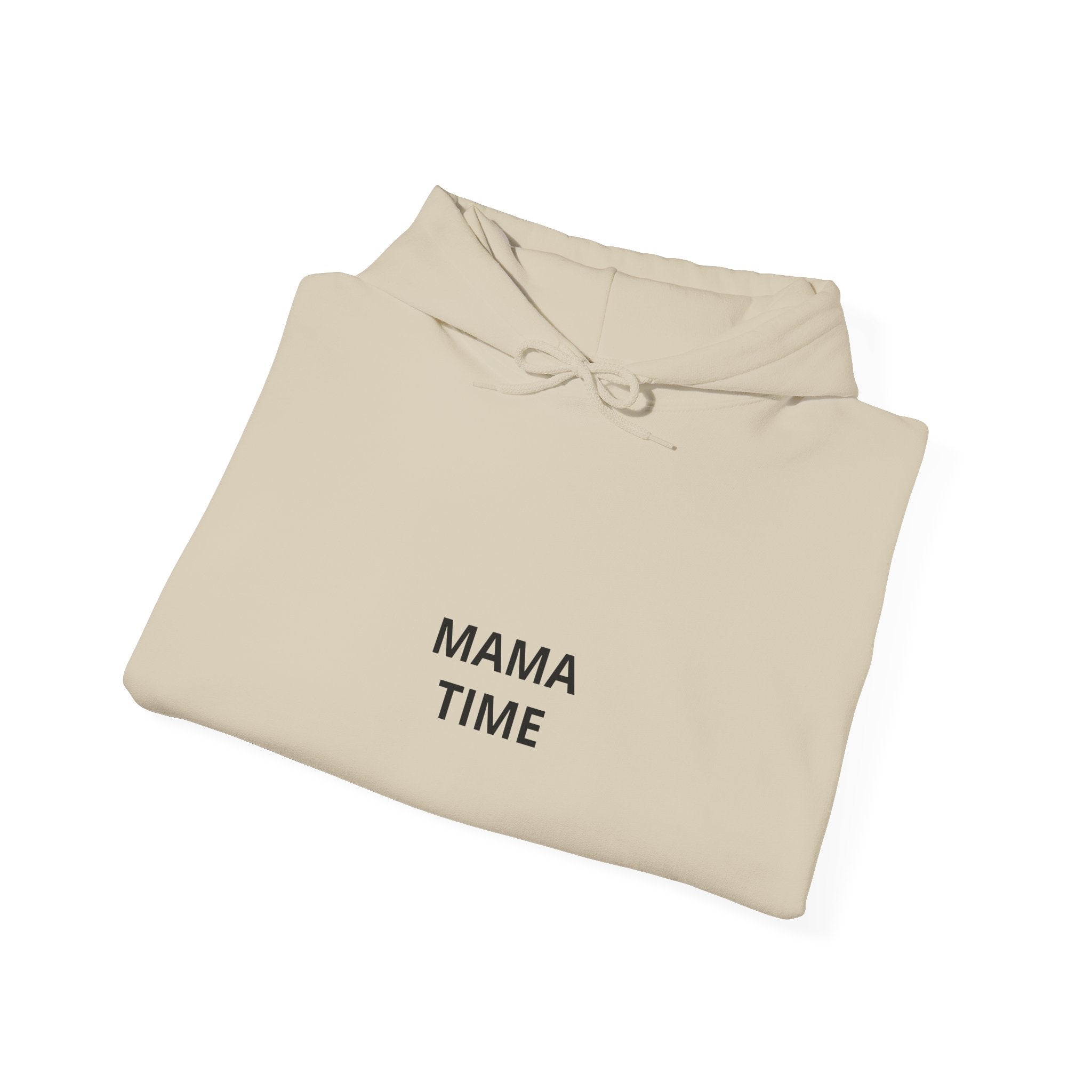 Mama Time Hoodie — Minimalist 'MAMA TIME' Pullover for New Moms & Everyday Comfort