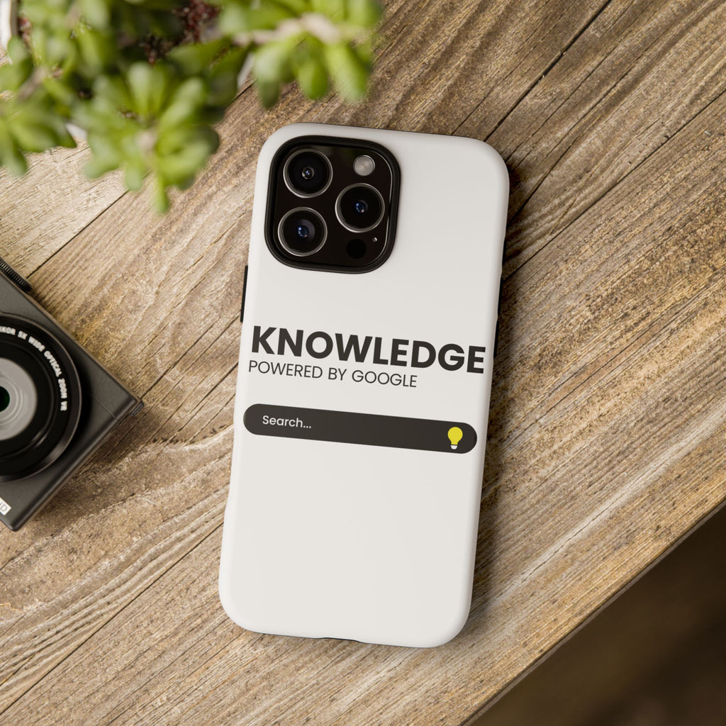 Phone Case — "Knowledge Powered by Google" Search Bar Design