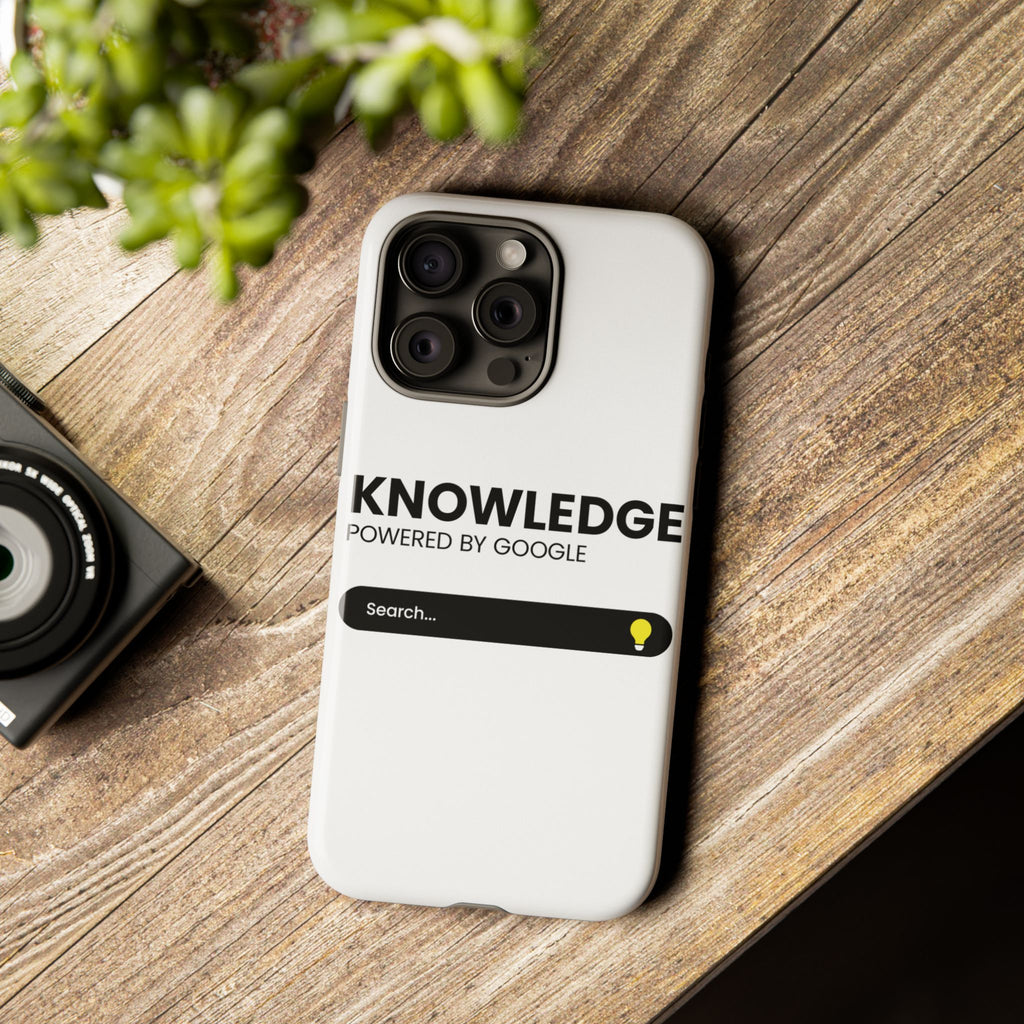 Phone Case — "Knowledge Powered by Google" Search Bar Design