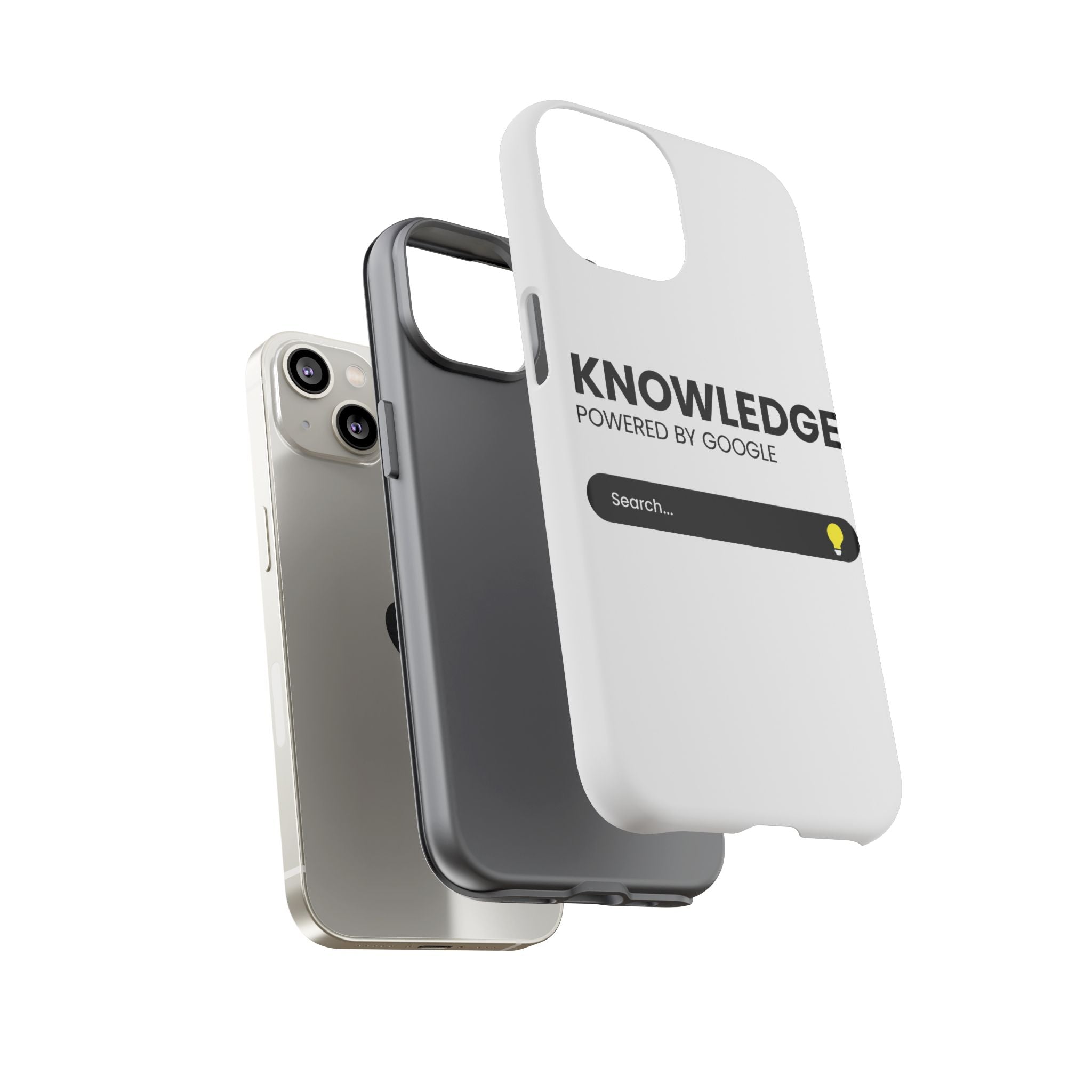 Phone Case — "Knowledge Powered by Google" Search Bar Design