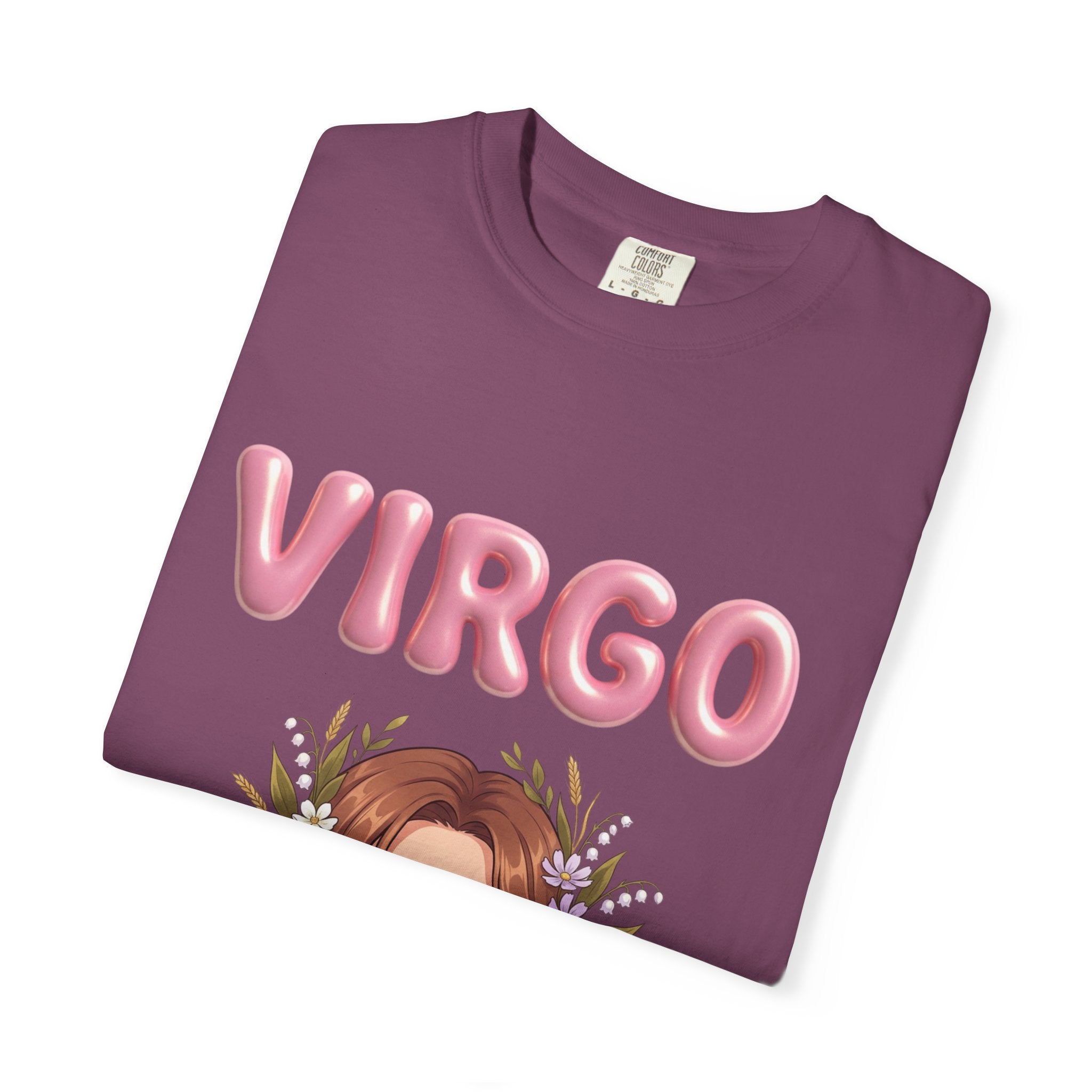 Virgo Zodiac T-Shirt — Virgo Girl Graphic Tee with Traits (Grounded, Smart, Trustworthy)