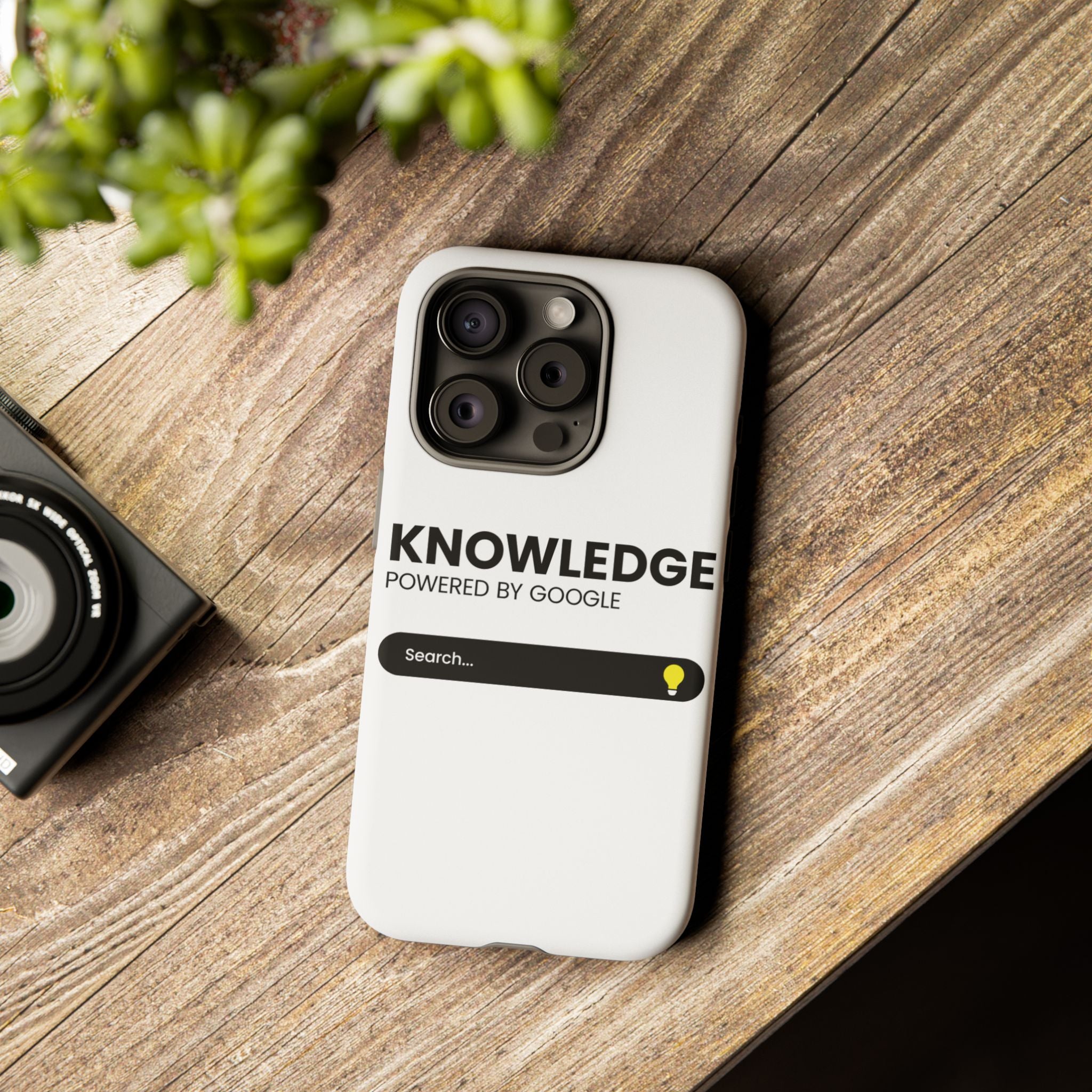 Phone Case — "Knowledge Powered by Google" Search Bar Design