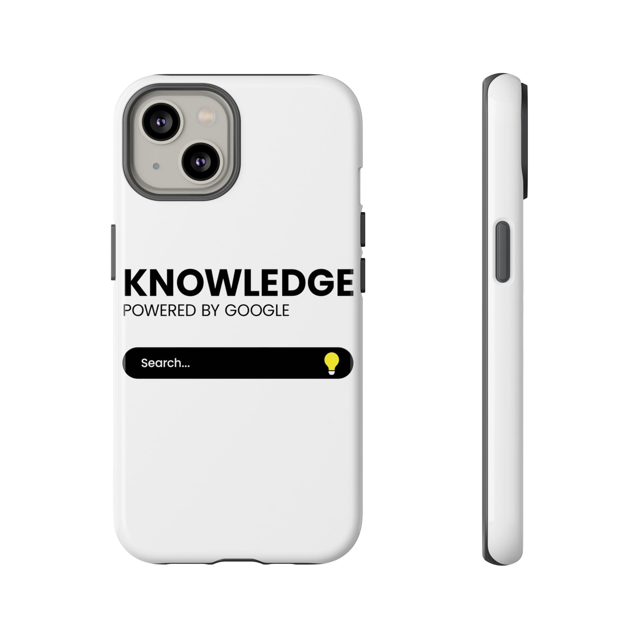 Phone Case — "Knowledge Powered by Google" Search Bar Design