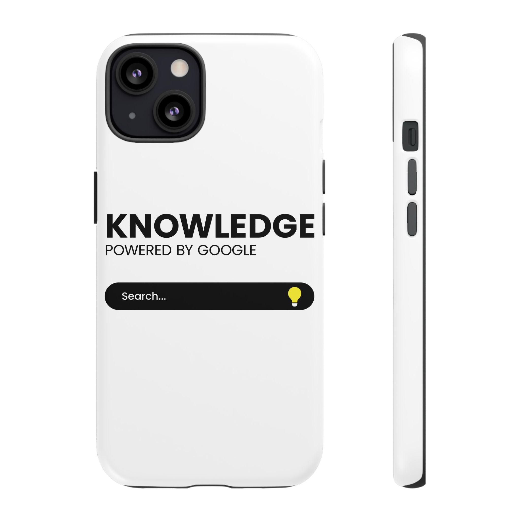 Phone Case — "Knowledge Powered by Google" Search Bar Design