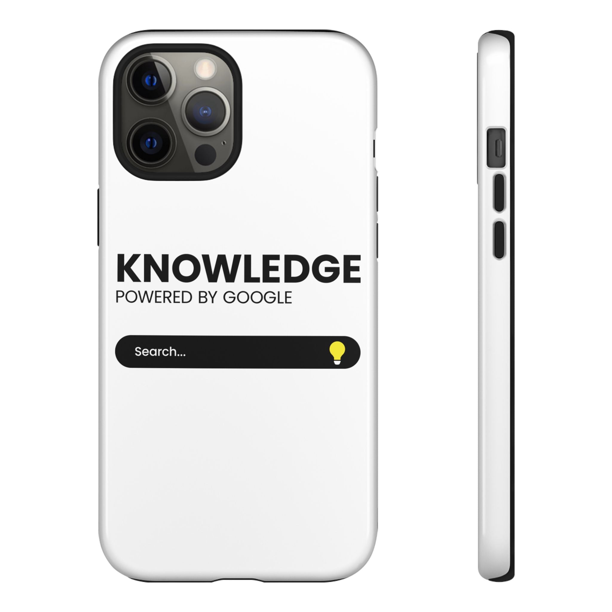 Phone Case — "Knowledge Powered by Google" Search Bar Design