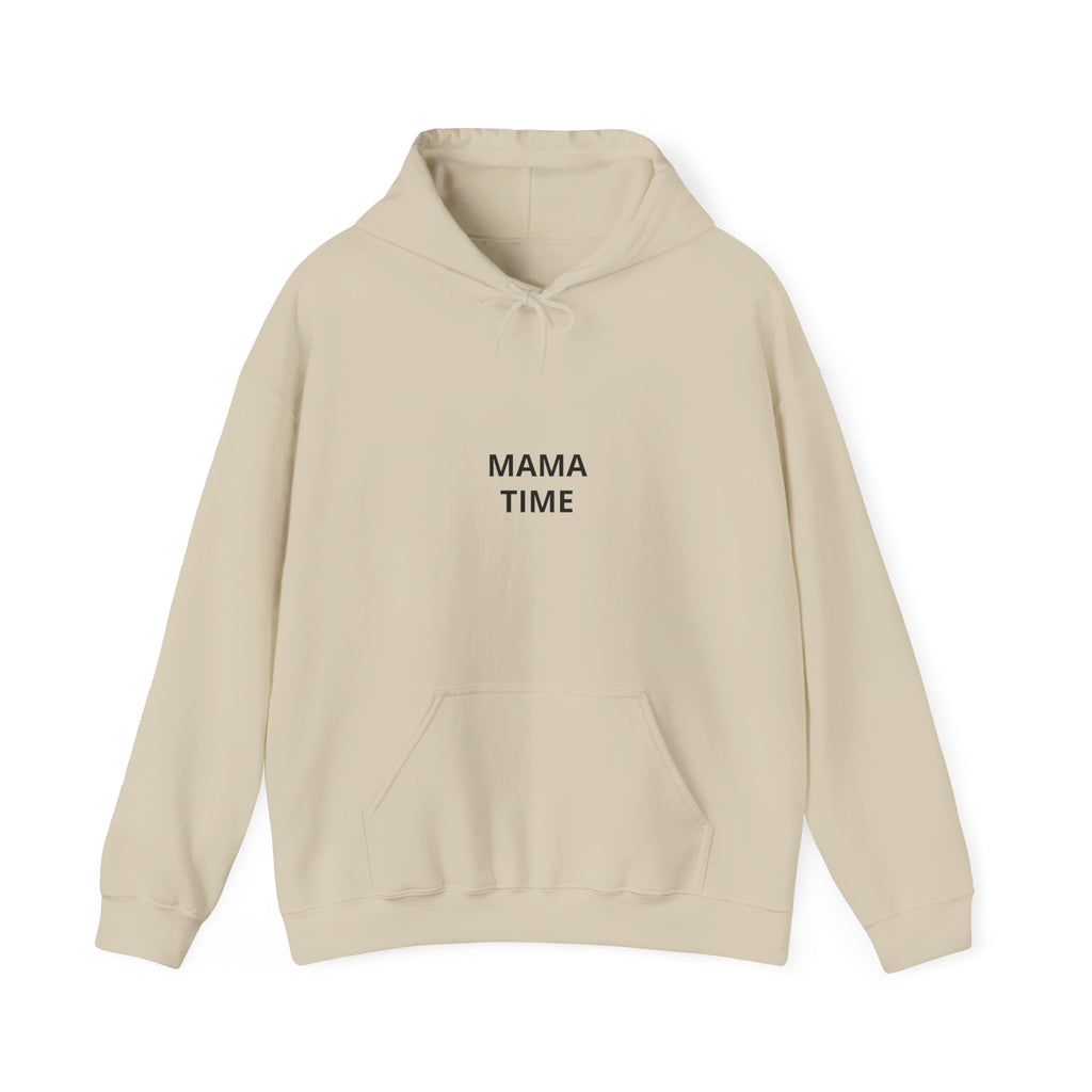 Mama Time Hoodie — Minimalist 'MAMA TIME' Pullover for New Moms & Everyday Comfort