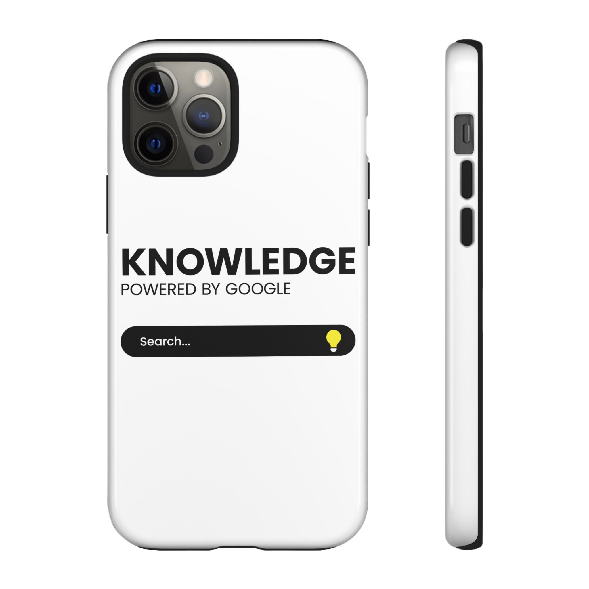 Phone Case — "Knowledge Powered by Google" Search Bar Design