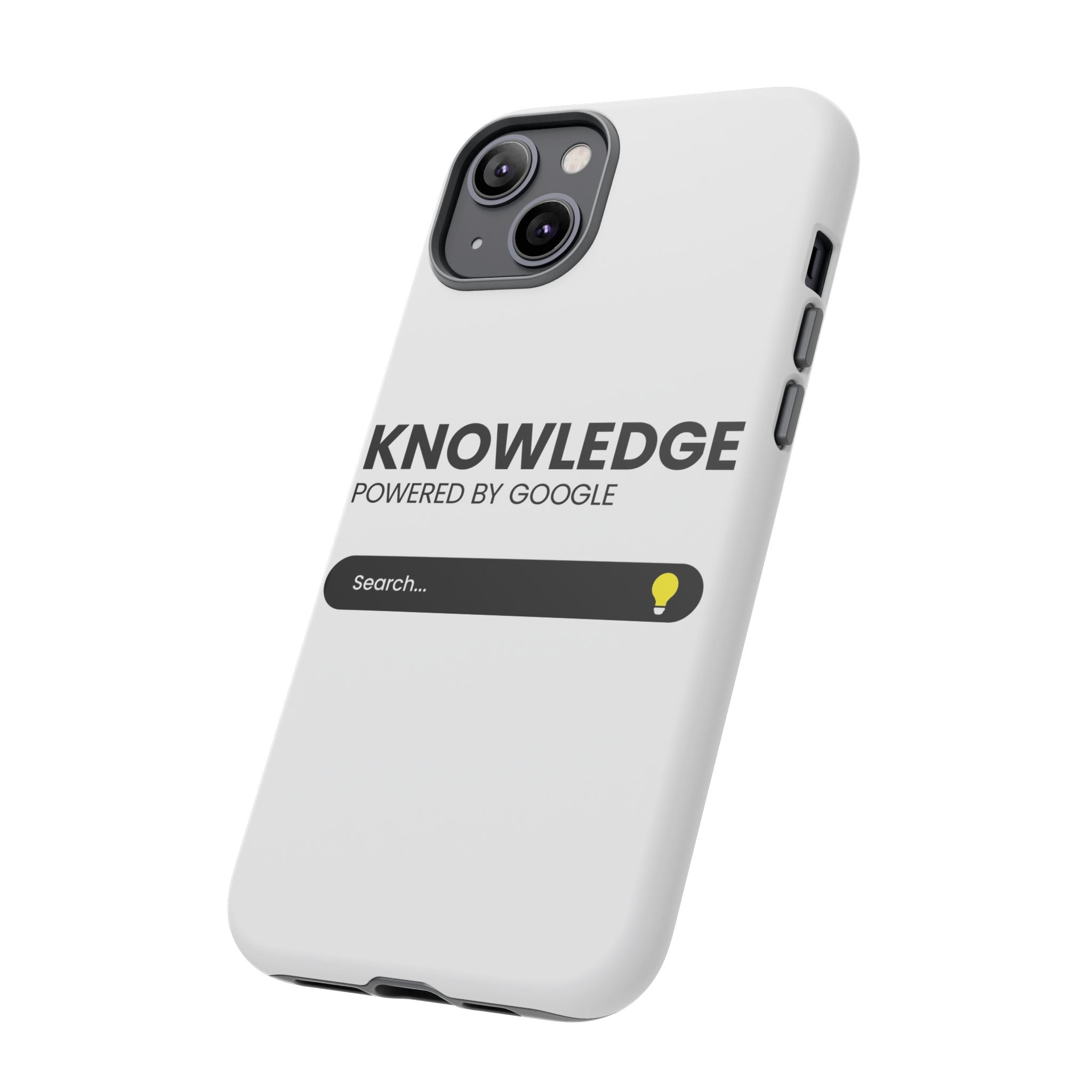 Phone Case — "Knowledge Powered by Google" Search Bar Design