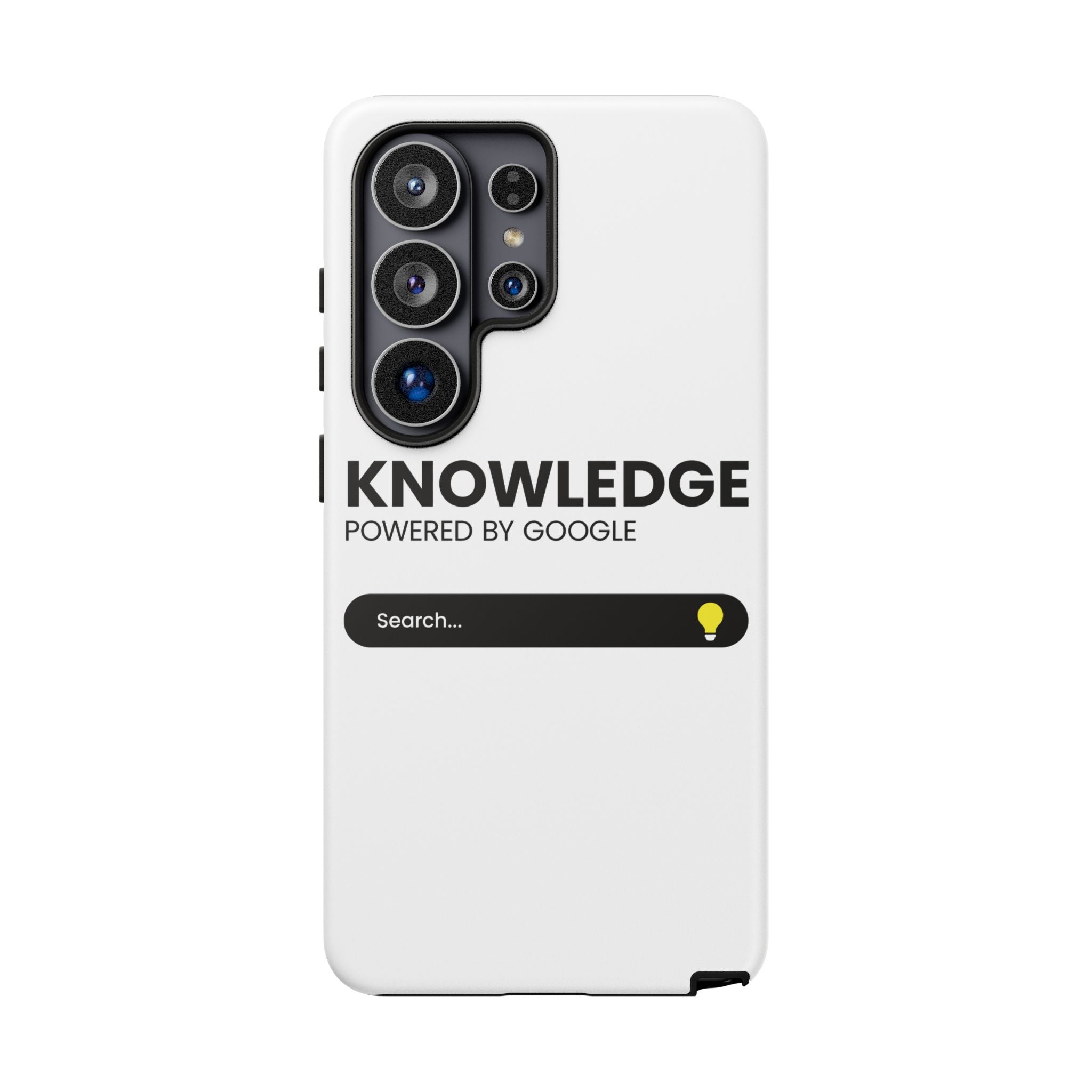 Phone Case — "Knowledge Powered by Google" Search Bar Design