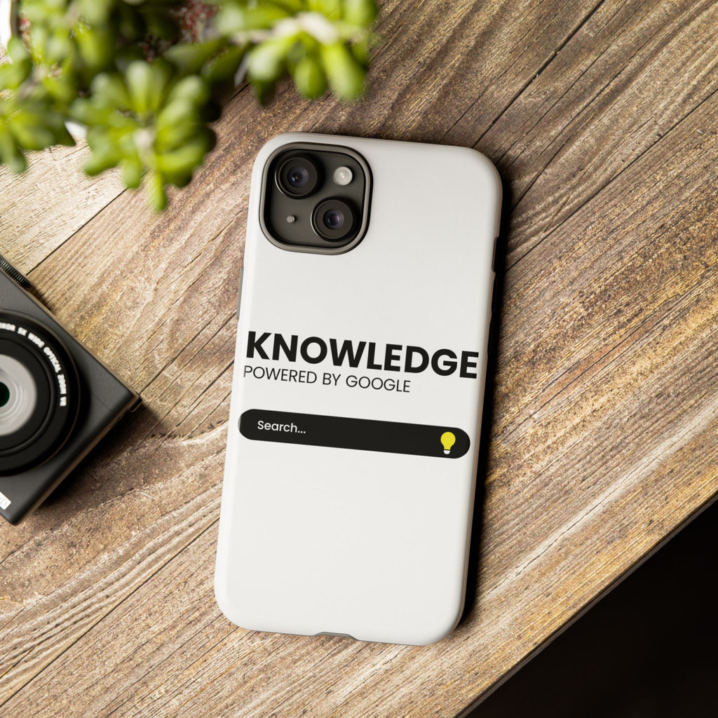 Phone Case — "Knowledge Powered by Google" Search Bar Design