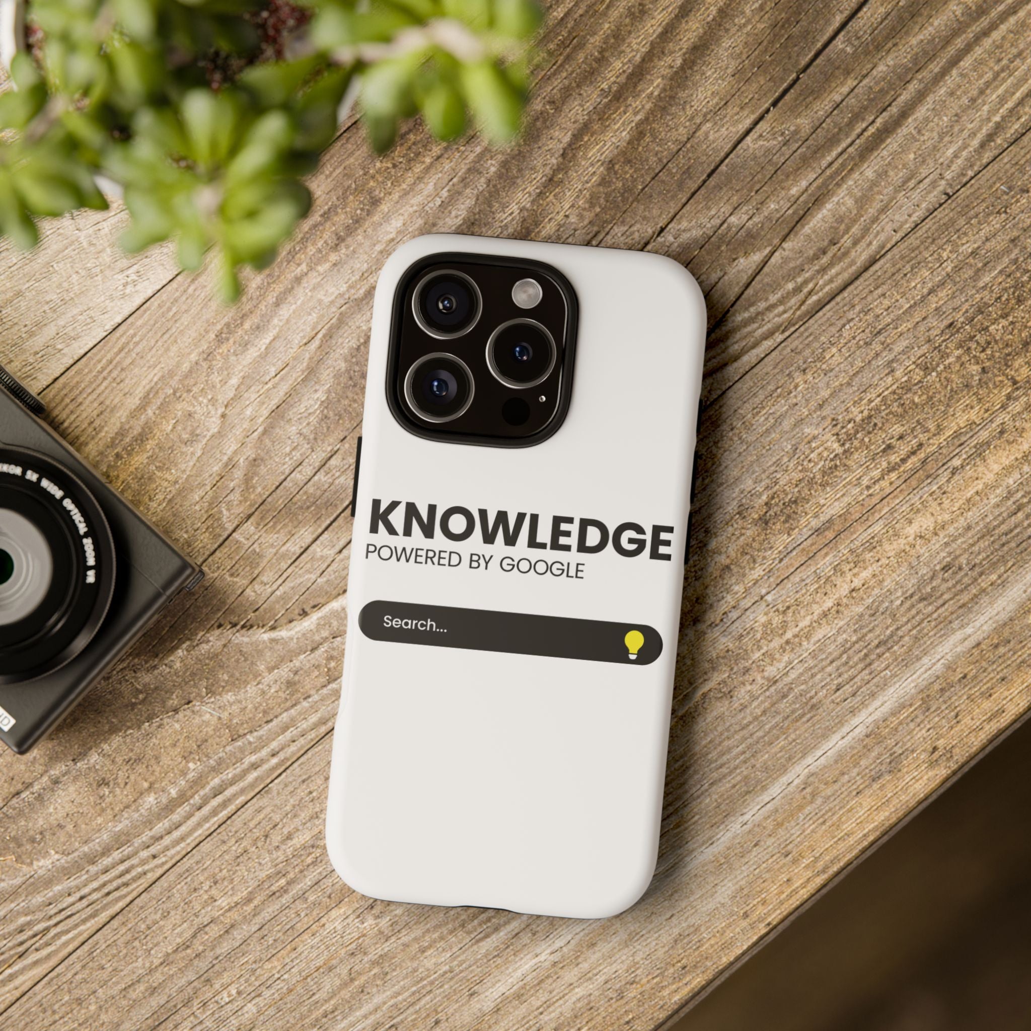 Phone Case — "Knowledge Powered by Google" Search Bar Design
