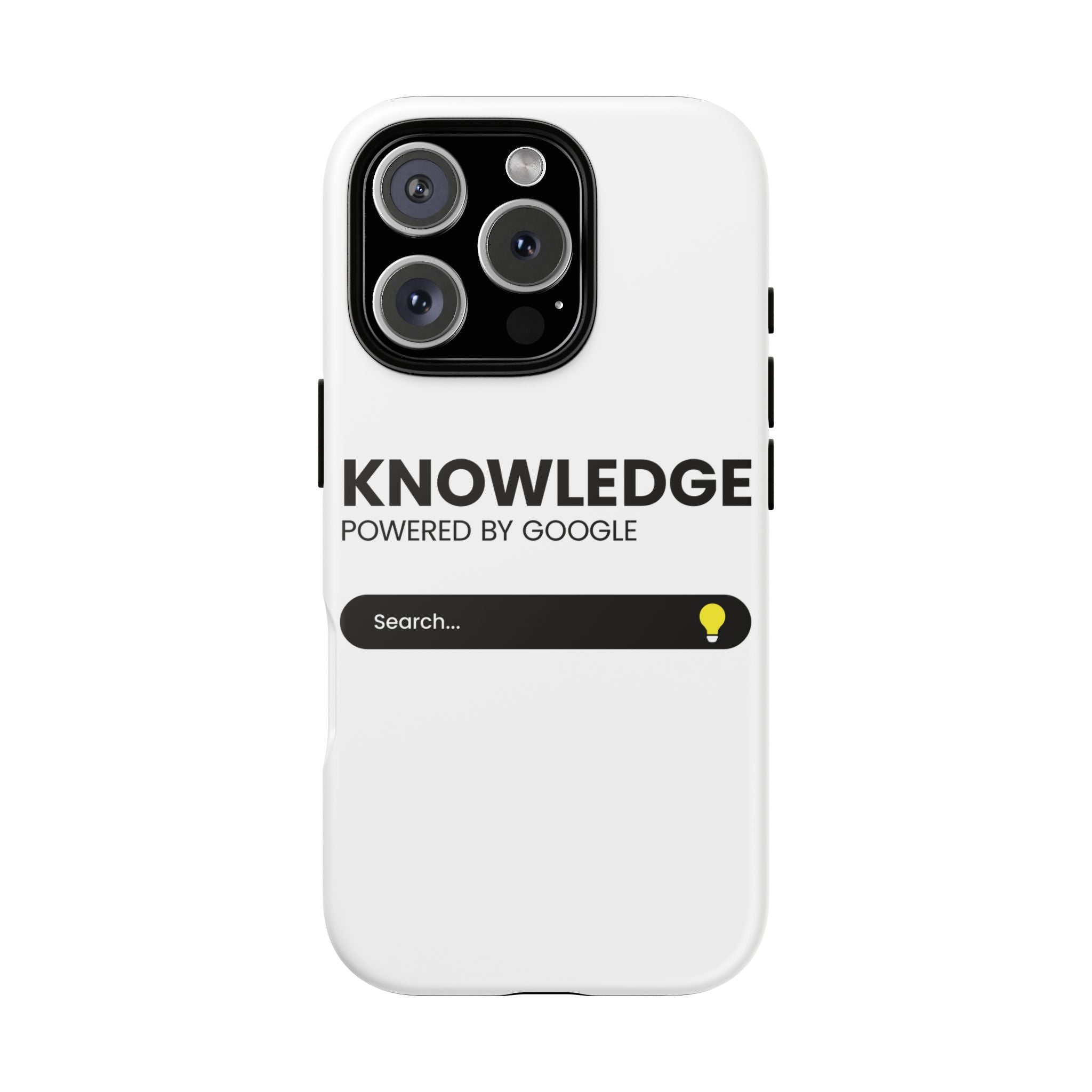 Phone Case — "Knowledge Powered by Google" Search Bar Design