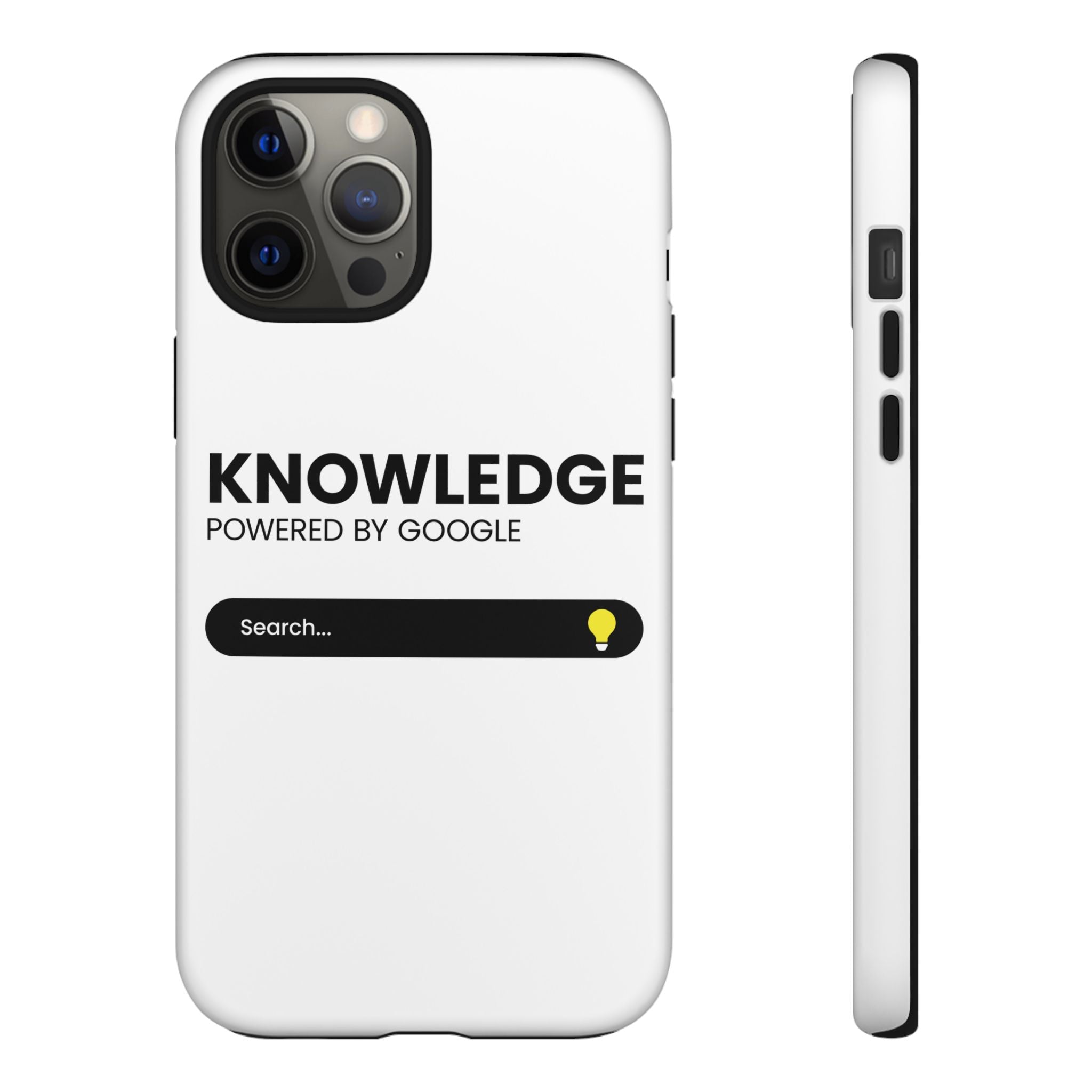 Phone Case — "Knowledge Powered by Google" Search Bar Design