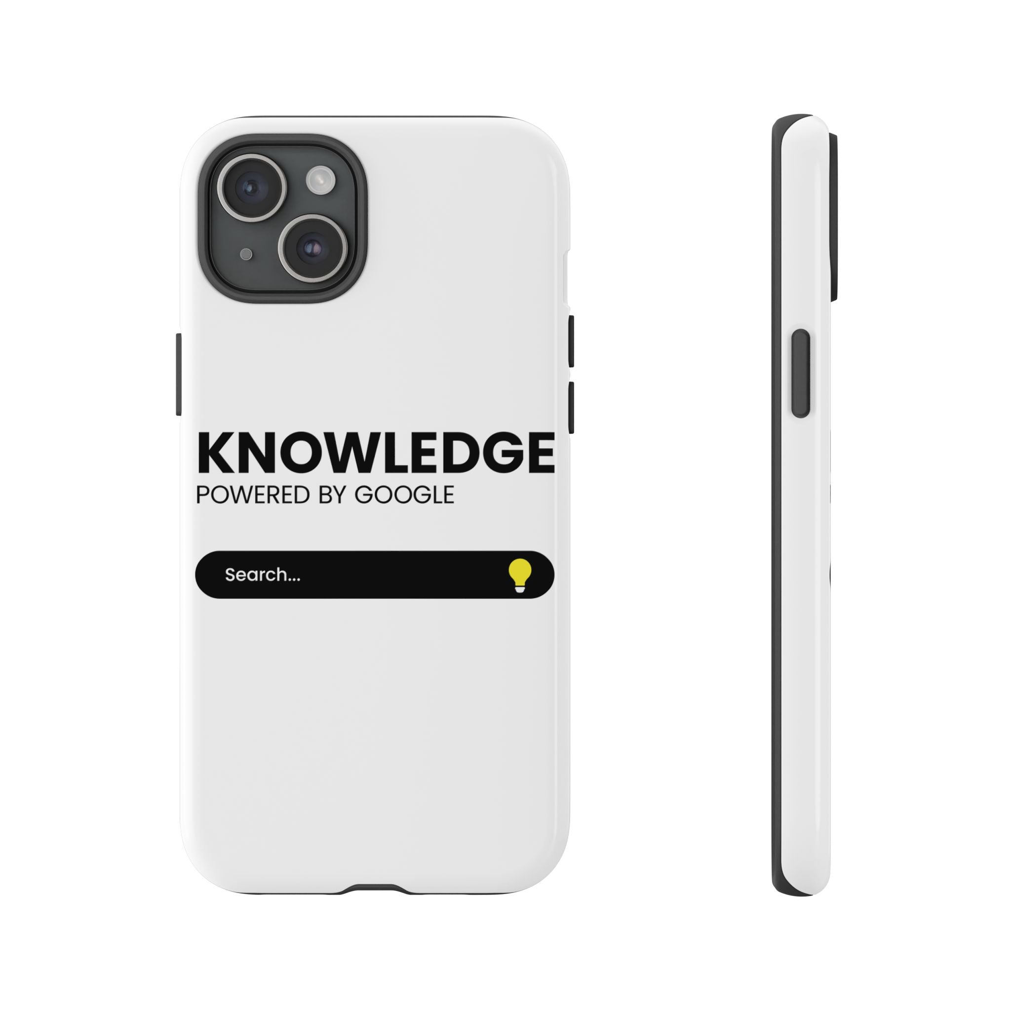 Phone Case — "Knowledge Powered by Google" Search Bar Design