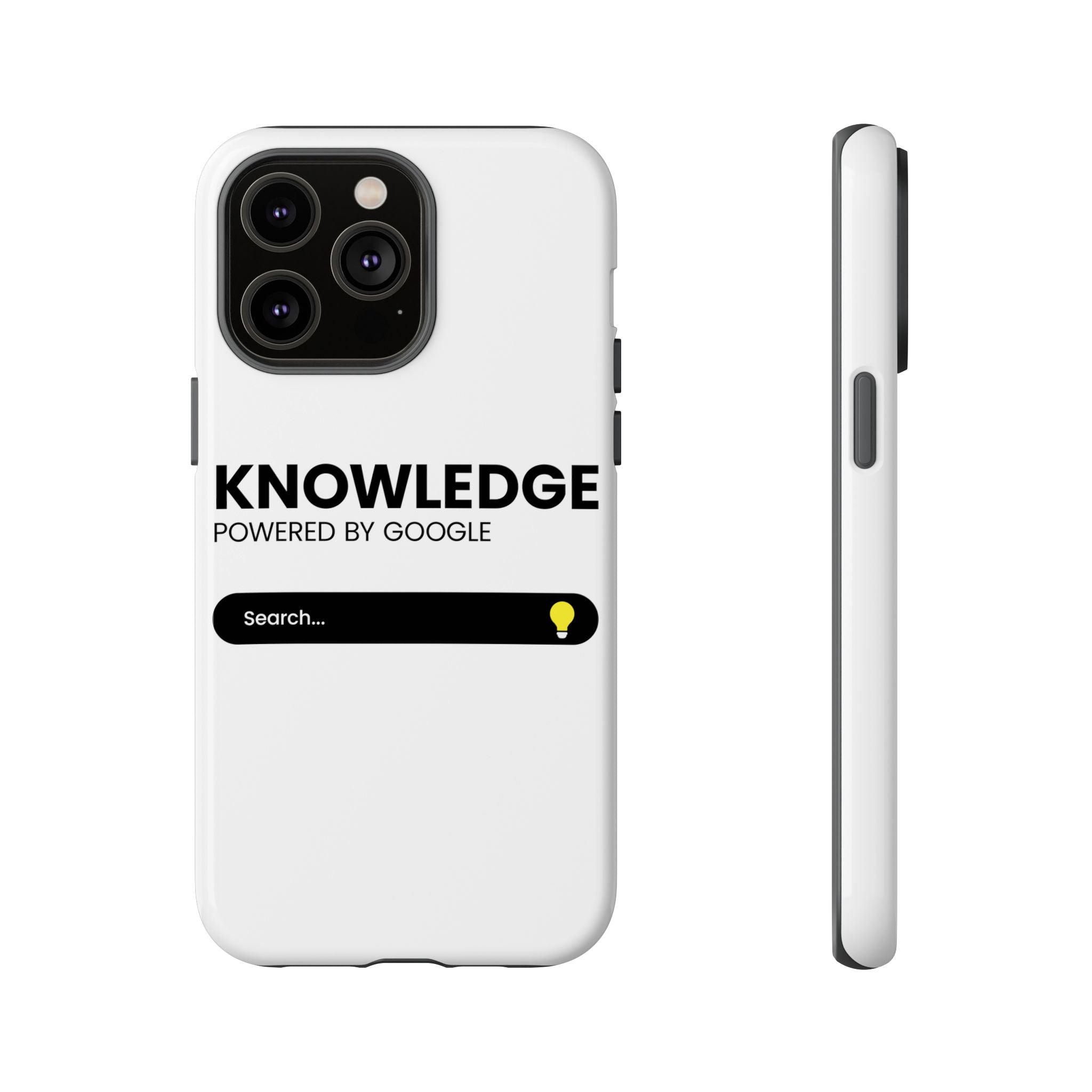 Phone Case — "Knowledge Powered by Google" Search Bar Design