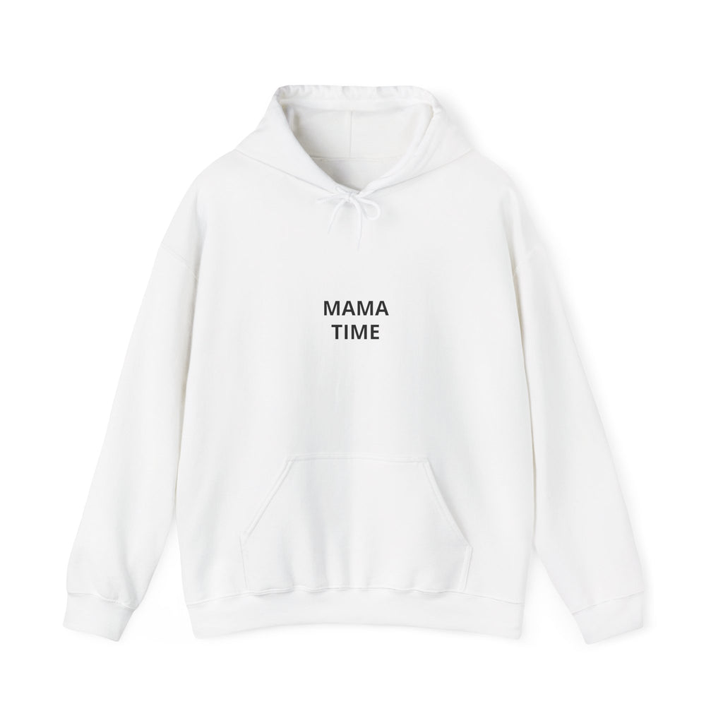 Mama Time Hoodie — Minimalist 'MAMA TIME' Pullover for New Moms & Everyday Comfort