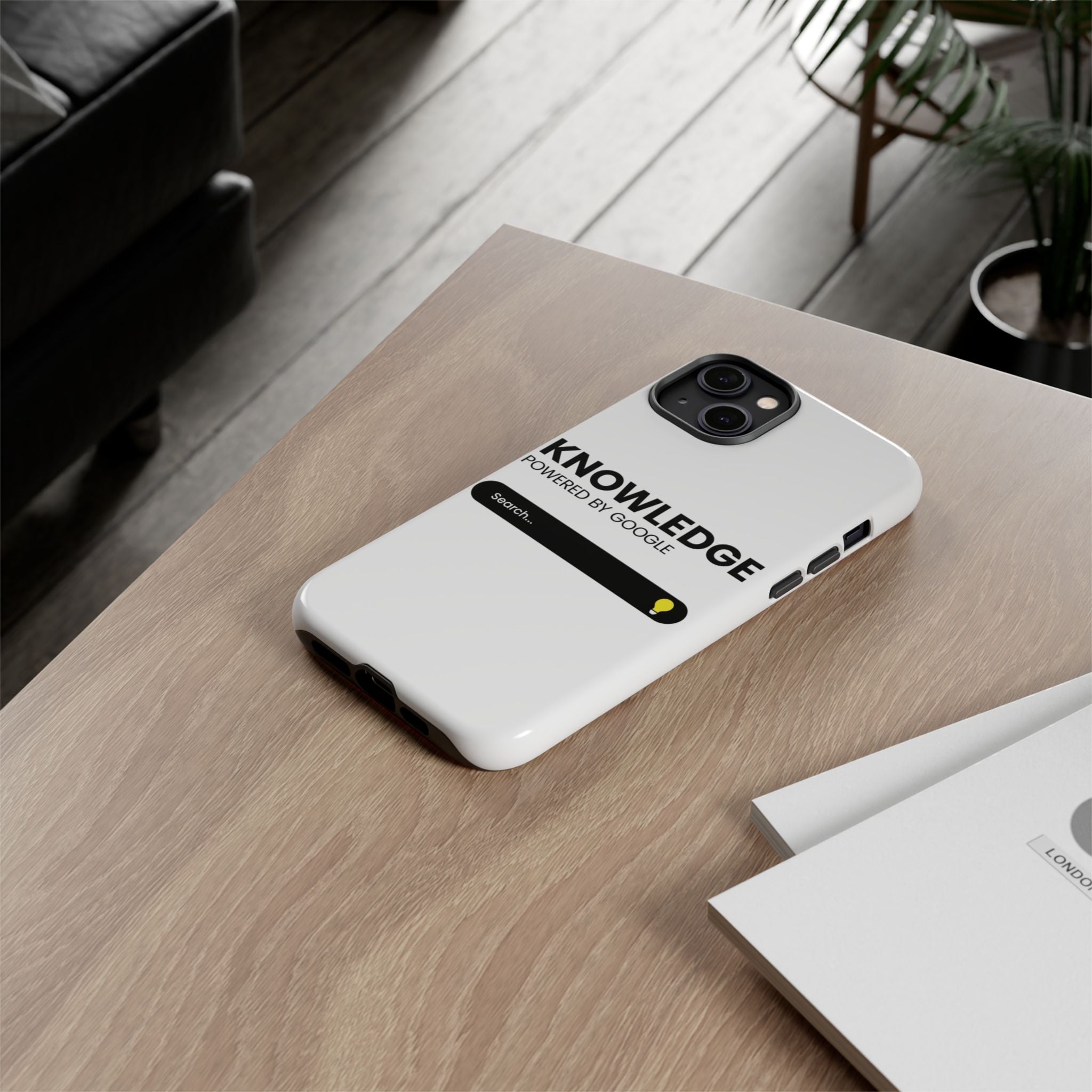 Phone Case — "Knowledge Powered by Google" Search Bar Design