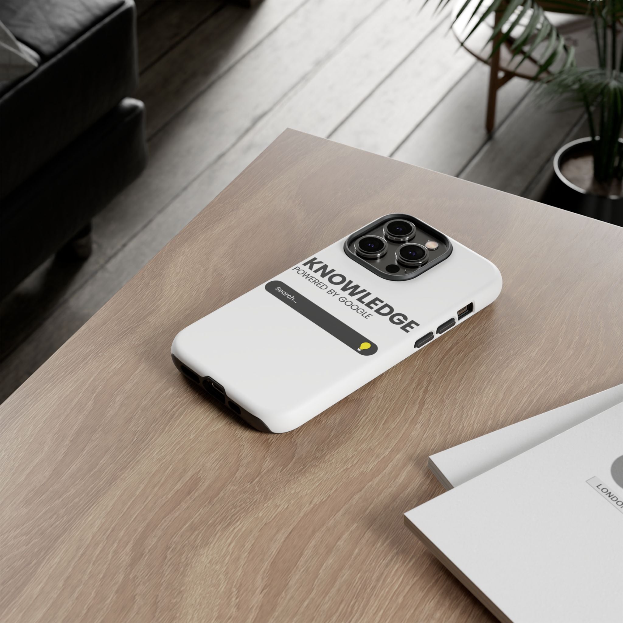 Phone Case — "Knowledge Powered by Google" Search Bar Design