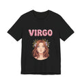 Virgo Zodiac Tee — Floral Girl Astrology T-Shirt