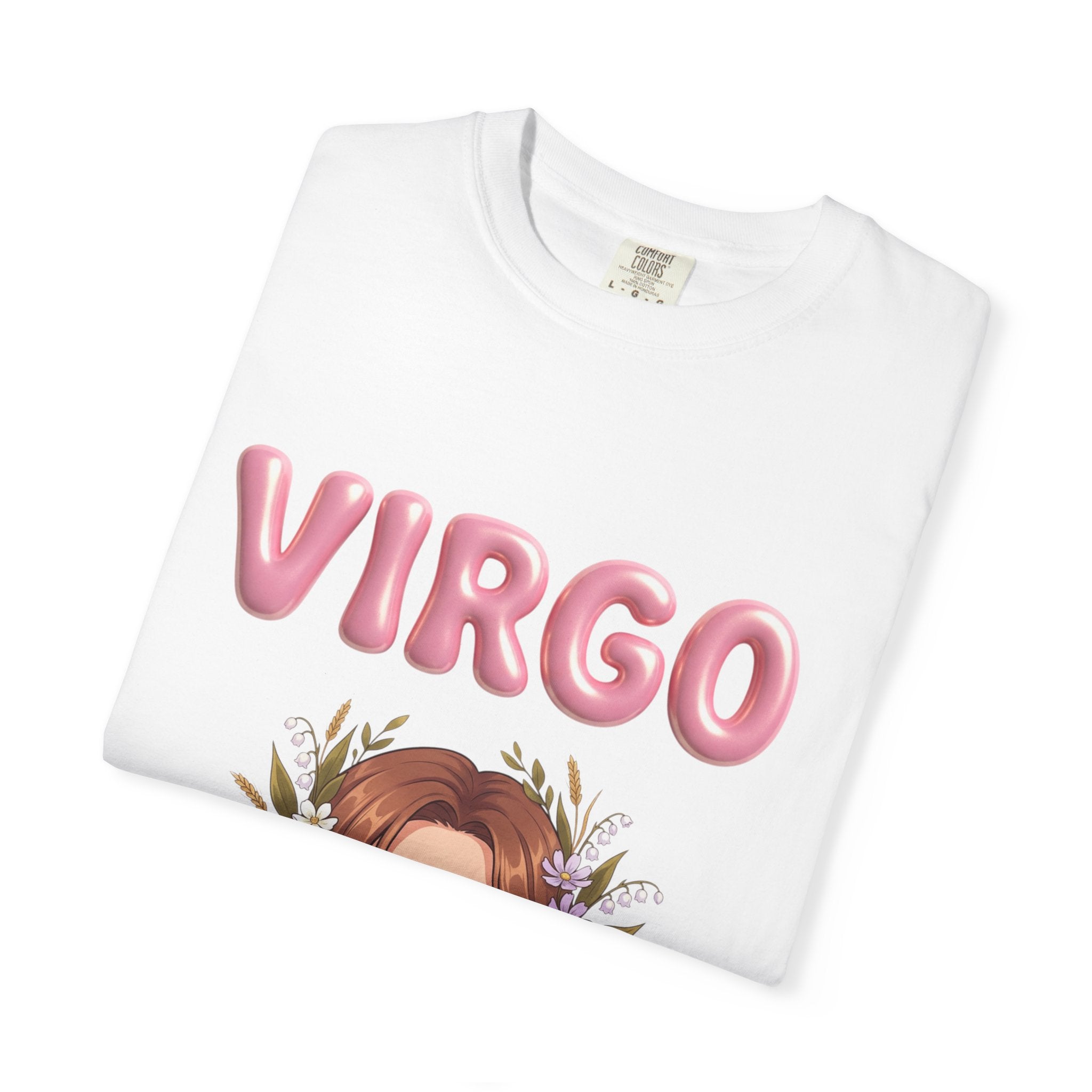 Virgo Zodiac T-Shirt — Virgo Girl Graphic Tee with Traits (Grounded, Smart, Trustworthy)