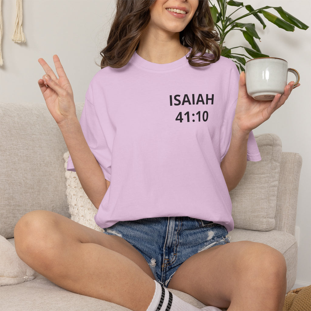 Isaiah 41:10 'He Is My Savior' Christian T-Shirt