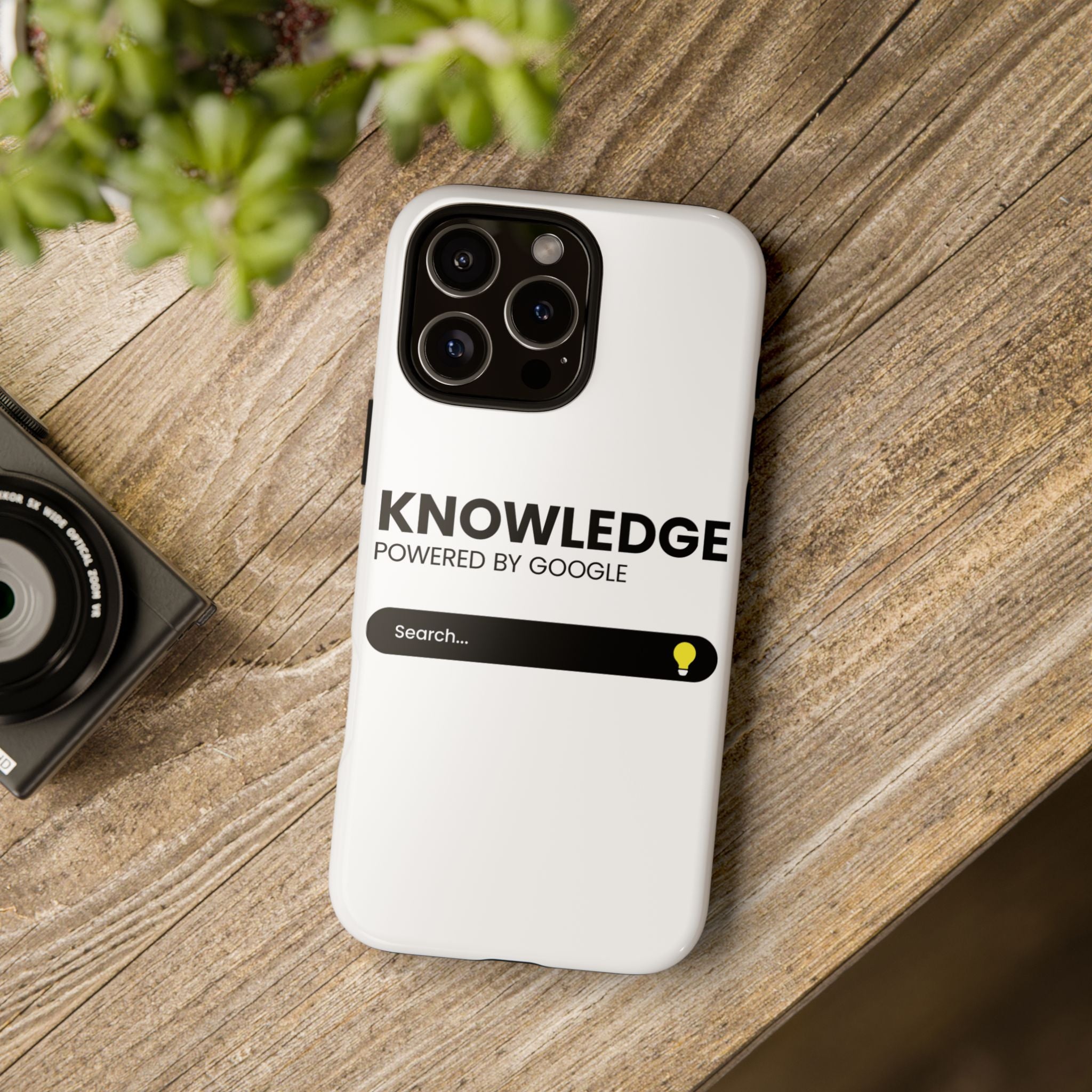 Phone Case — "Knowledge Powered by Google" Search Bar Design