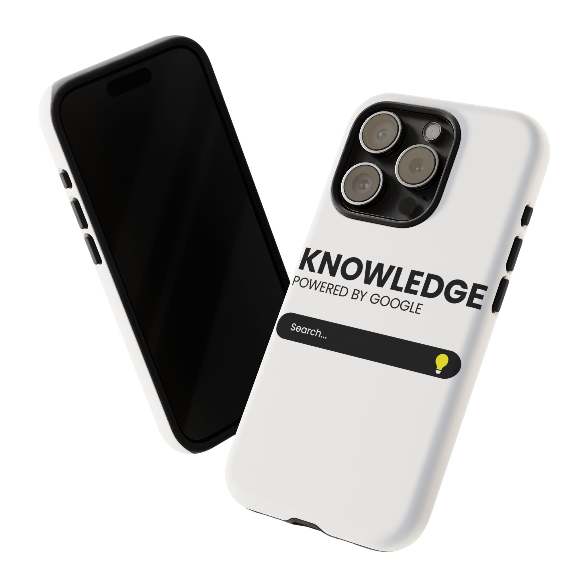 Phone Case — "Knowledge Powered by Google" Search Bar Design