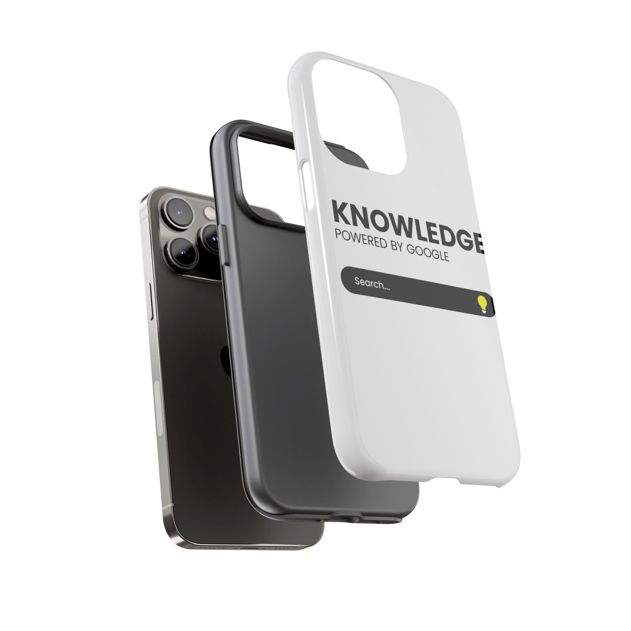 Phone Case — "Knowledge Powered by Google" Search Bar Design