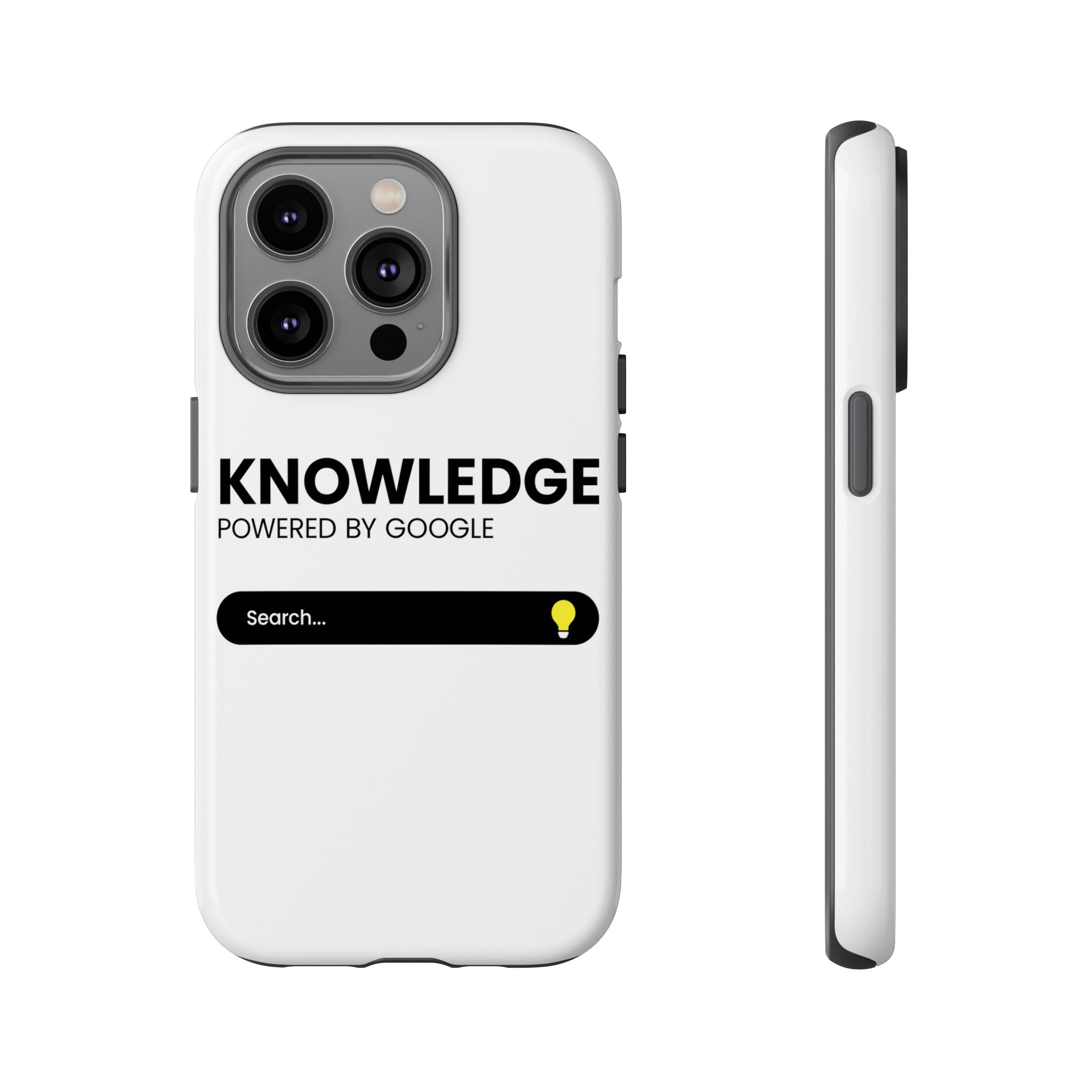 Phone Case — "Knowledge Powered by Google" Search Bar Design