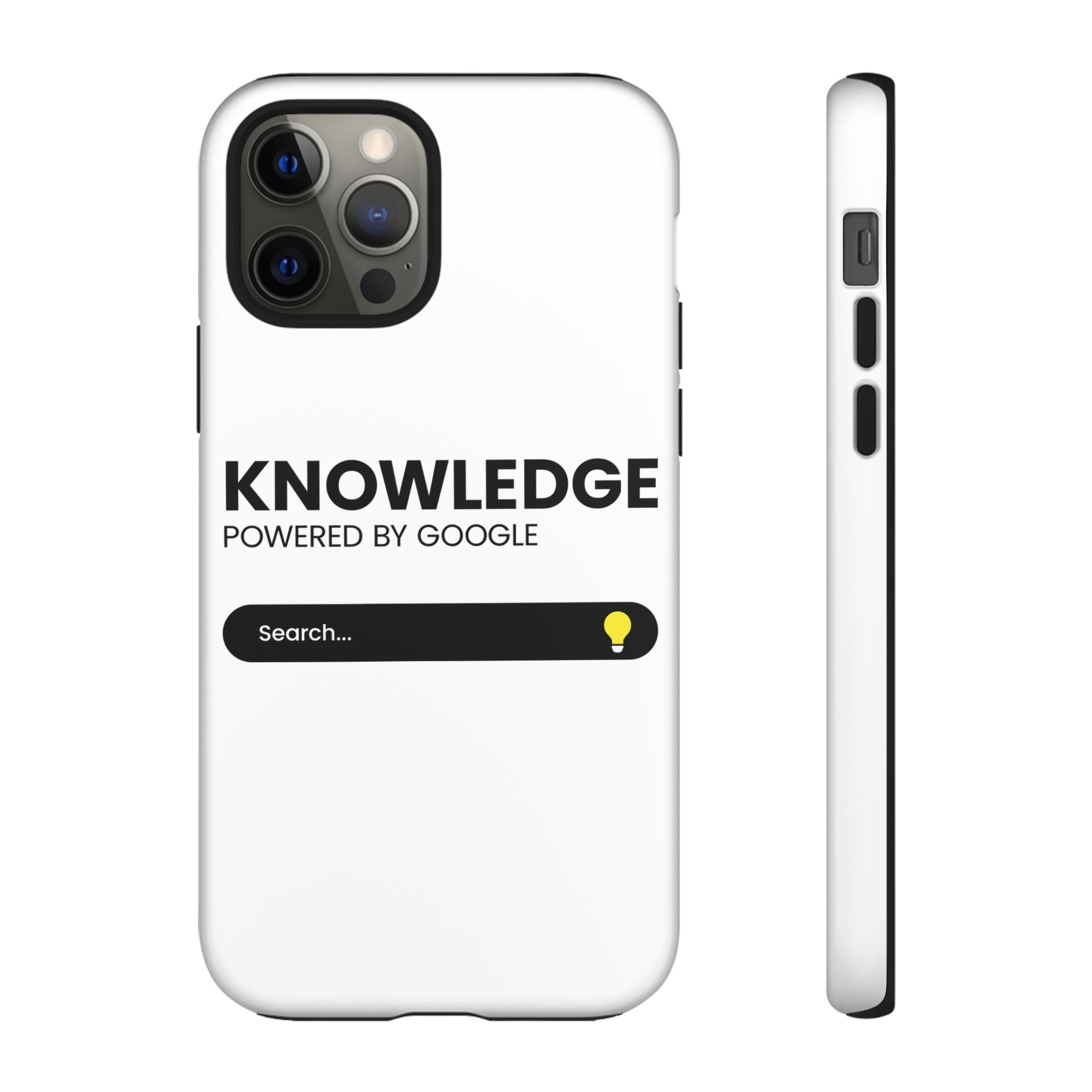 Phone Case — "Knowledge Powered by Google" Search Bar Design