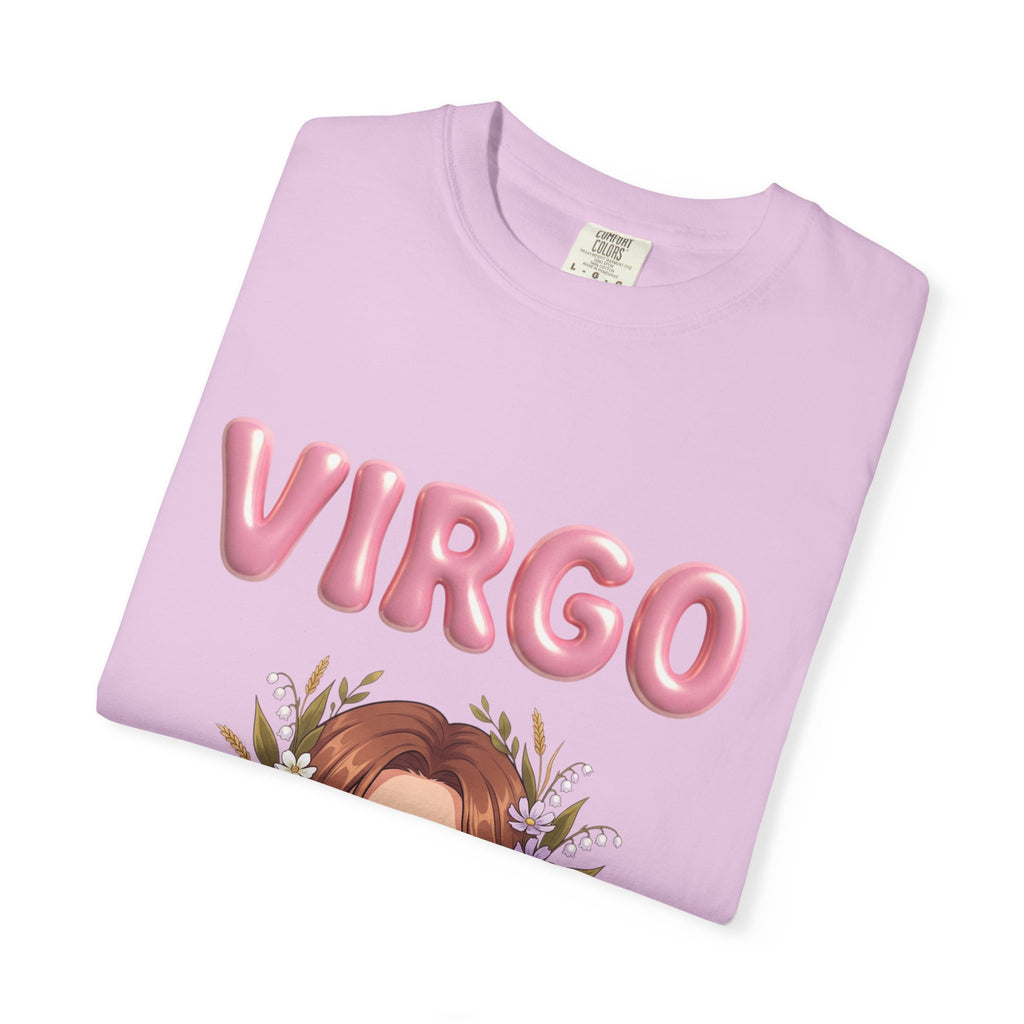 Virgo Zodiac T-Shirt — Virgo Girl Graphic Tee with Traits (Grounded, Smart, Trustworthy)