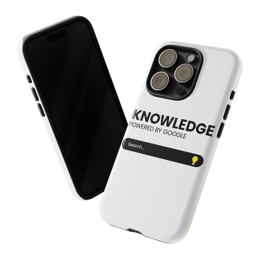 Phone Case — "Knowledge Powered by Google" Search Bar Design