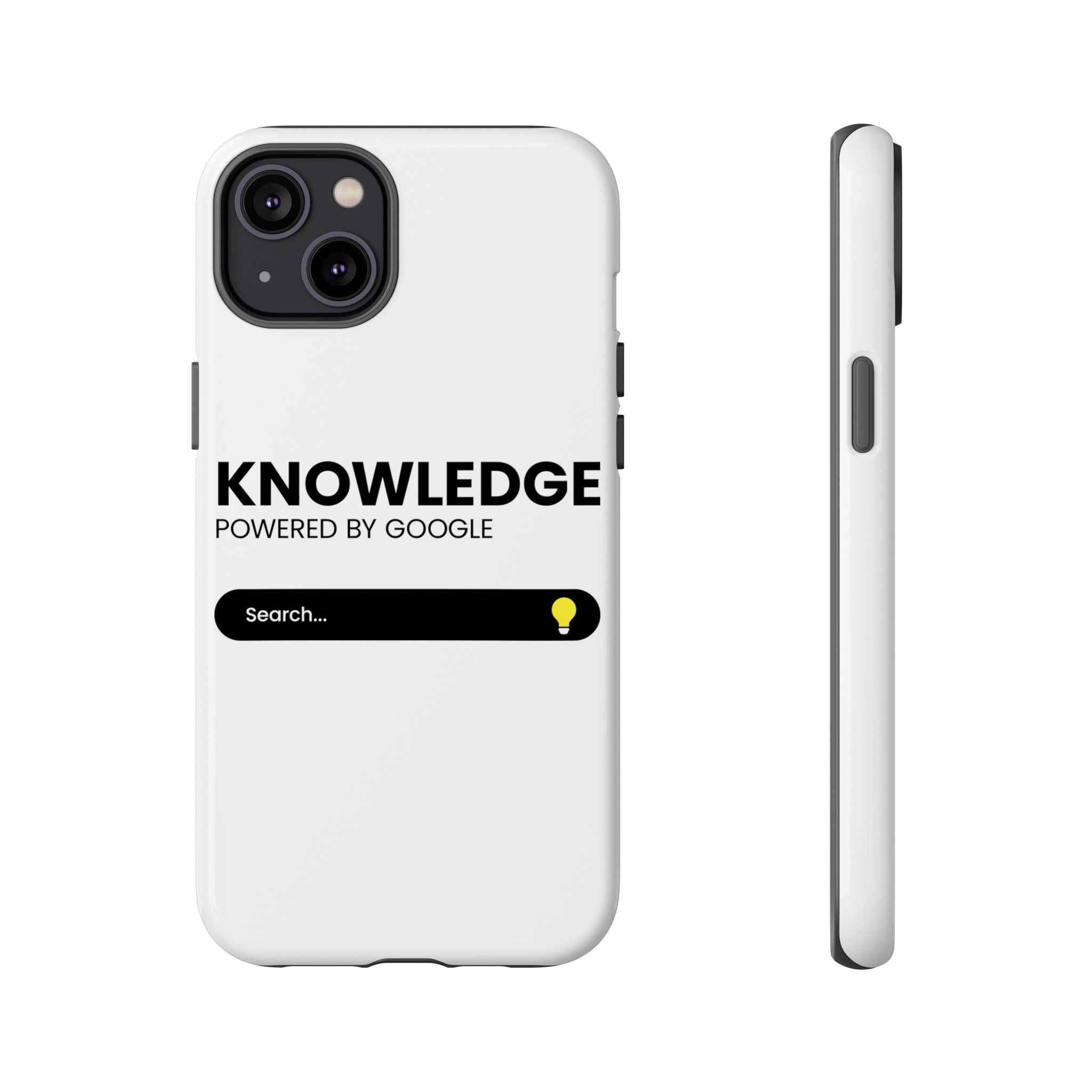 Phone Case — "Knowledge Powered by Google" Search Bar Design