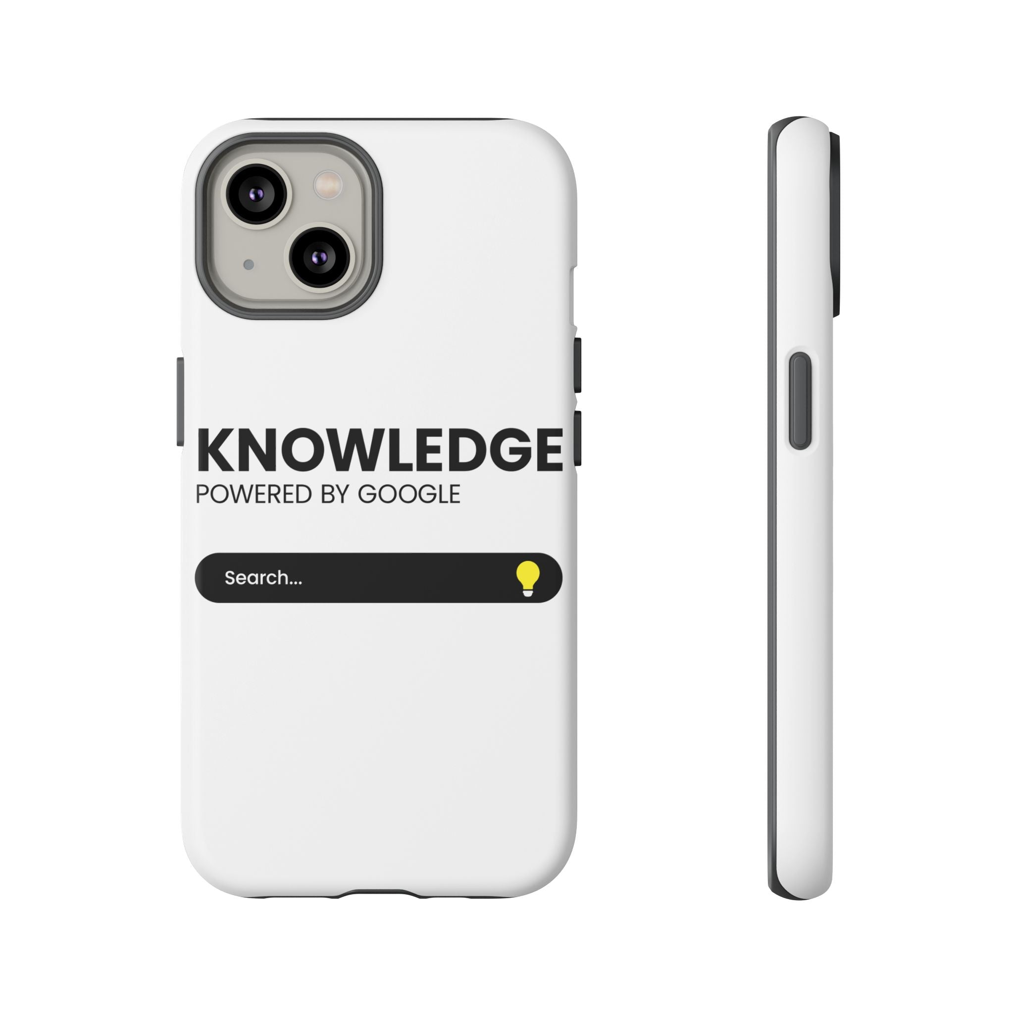 Phone Case — "Knowledge Powered by Google" Search Bar Design